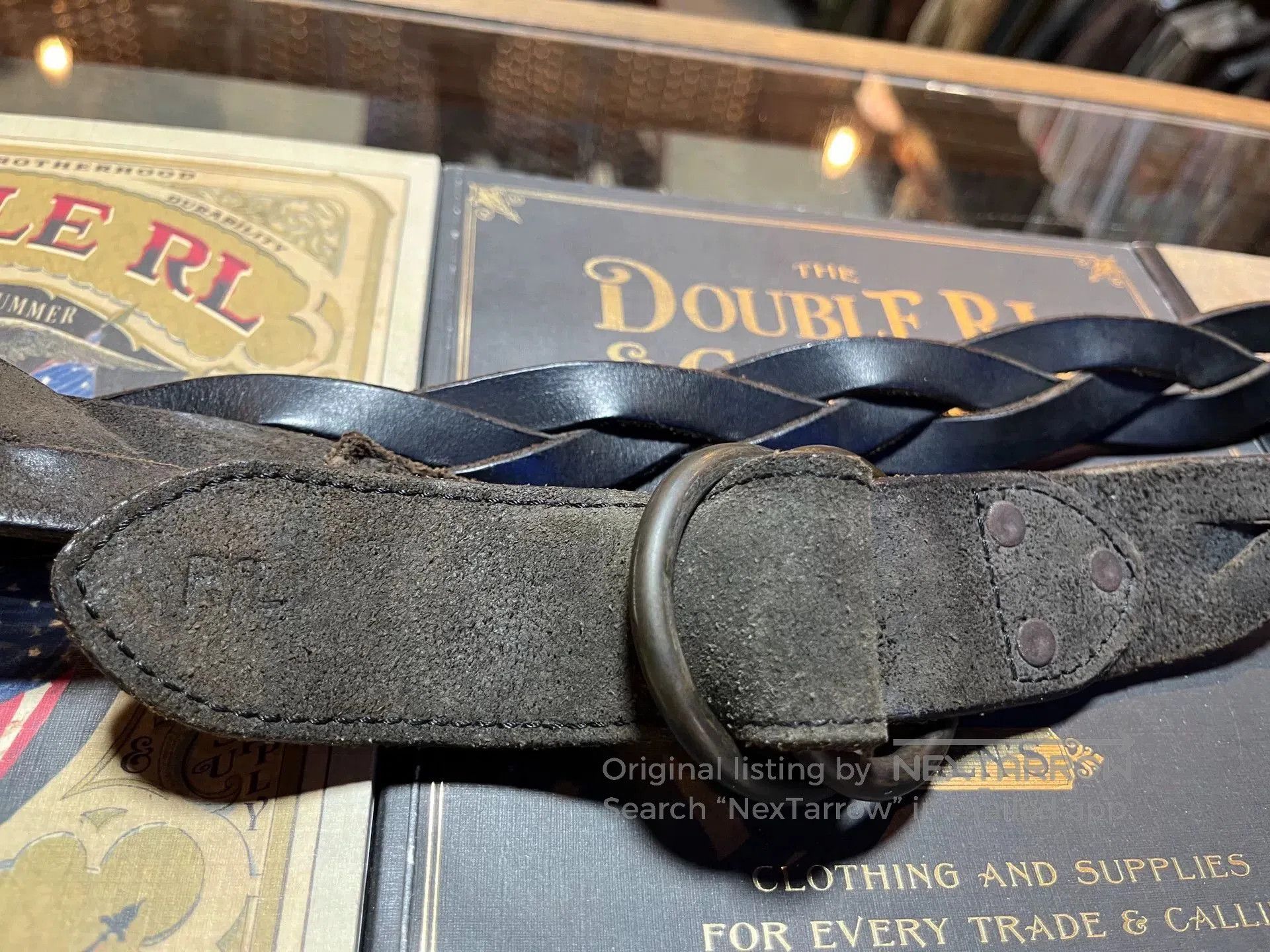 RRL Ralph Lauren rrl woven leather belt by ralph lauren. Size ONE SIZE - 2 Thumbnail