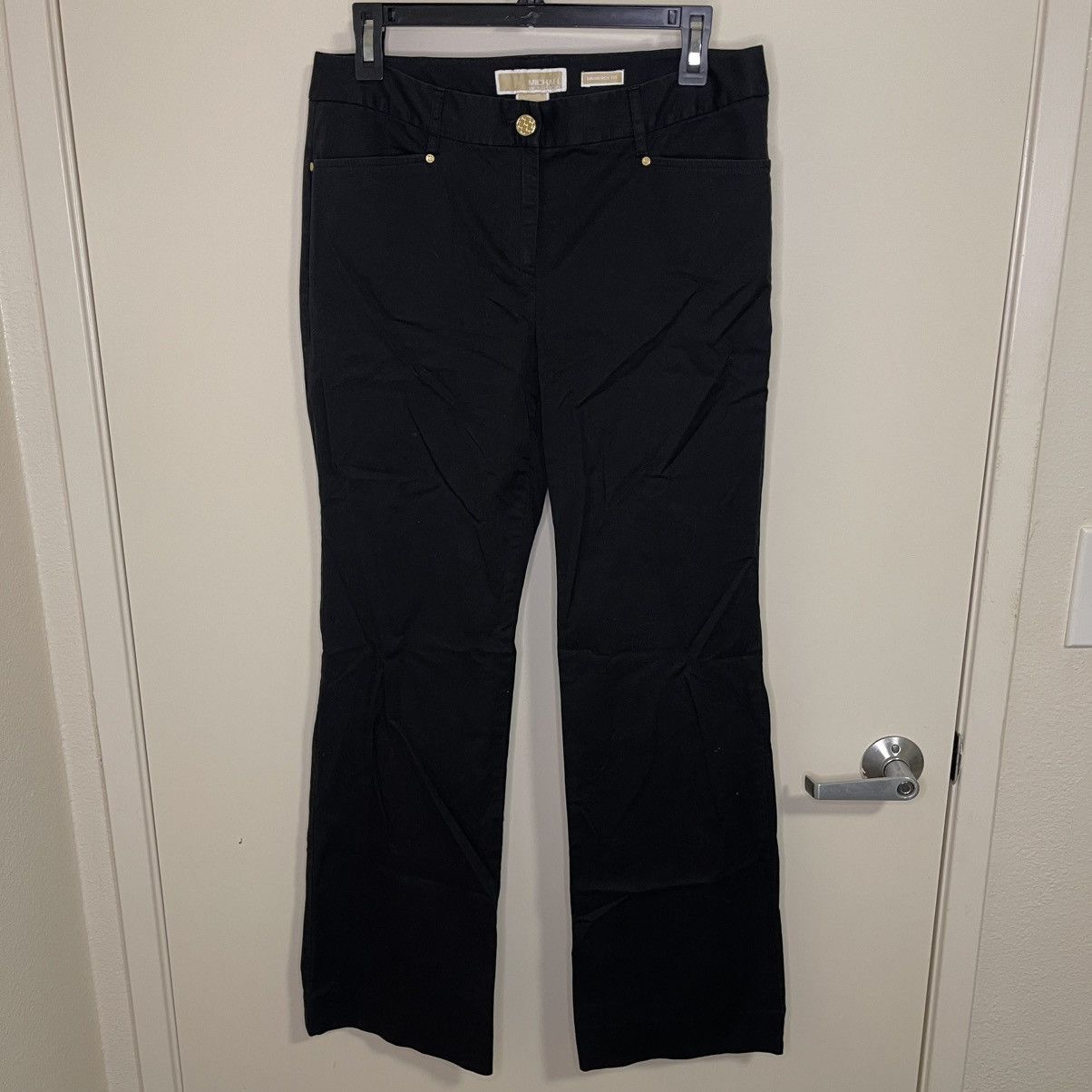 パンツ MICHAEL KORS Women Straight Pants MS530TFH6R 223 Beige Linen and Cotton Twill Wide Leg Pants | Michael Kors [US]