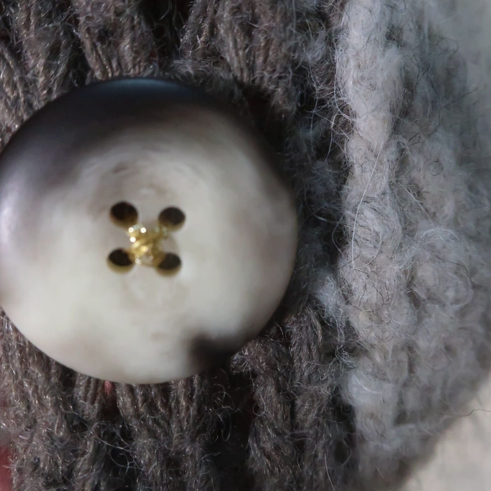 Anthropologie VINTAGE Anthropologie Sleeping on Snow Cardig Sweater One Size Mohair Blend Button Front Size ONE SIZE - 7 Thumbnail
