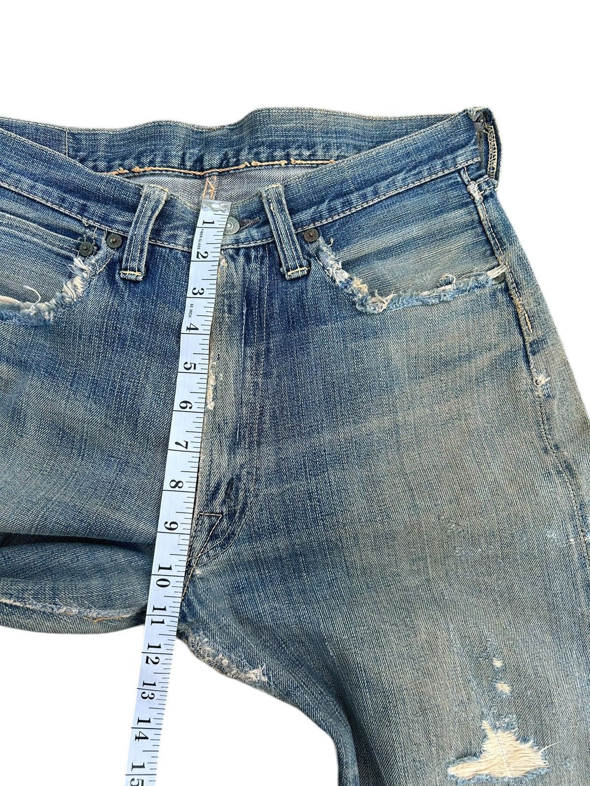 Kapital Vintage Joe McCoy Selvedge Thrashed Repair Denim Jeans Size US 30 / EU 46 - 22 Thumbnail