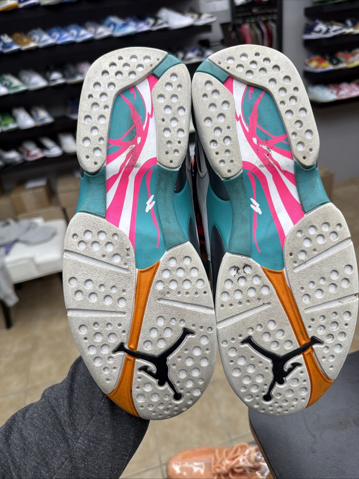 Jordan Brand Nike Air Jordan 8 Retro South Beach OG VIII 305381–113 Size US 9.5 / EU 42-43 - 15 Thumbnail