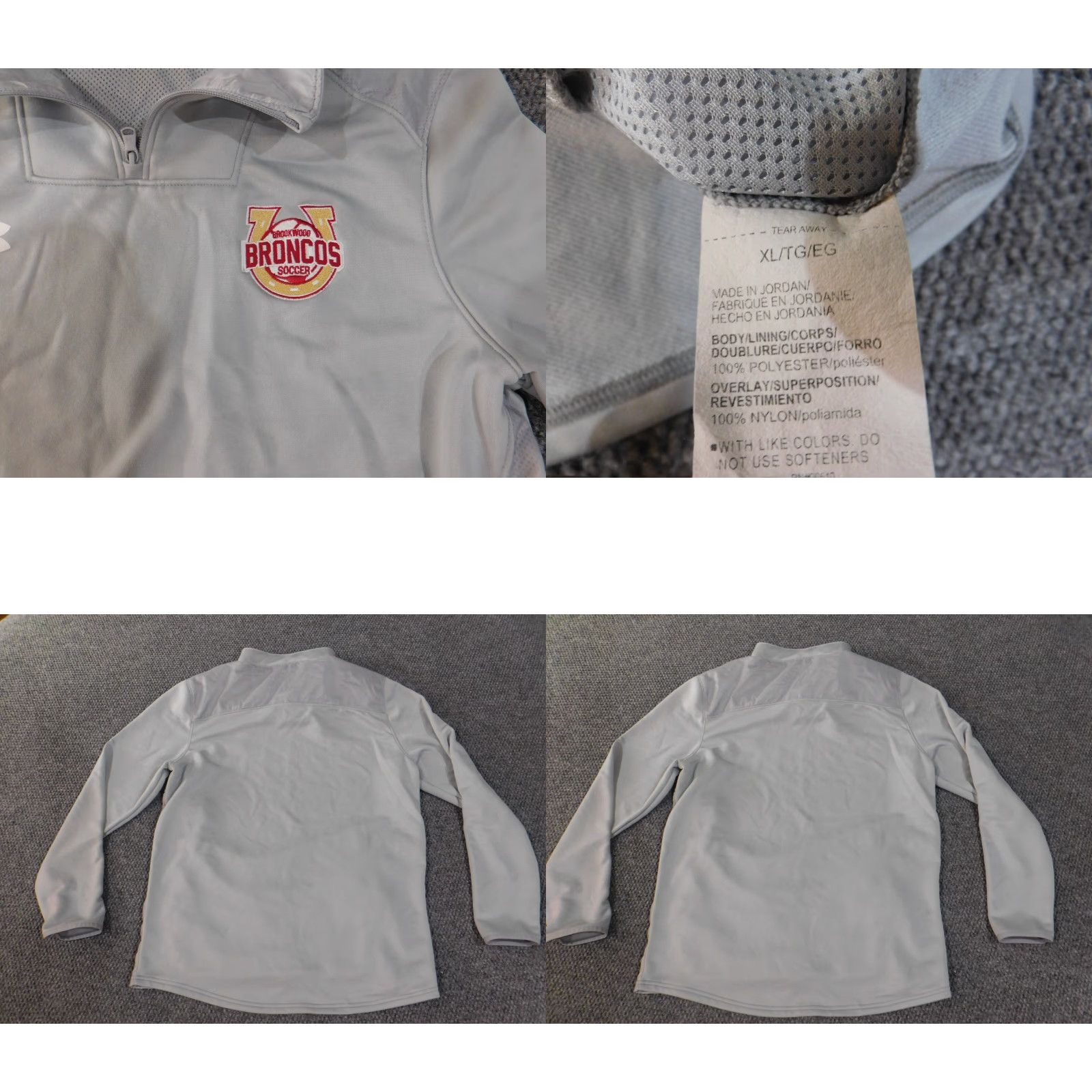 Under Armour Under Armour Sweatshirt Mens XL gray 1/4 Zip Classic Logo Pullover Regular Size US XL / EU 56 / 4 - 8 Thumbnail
