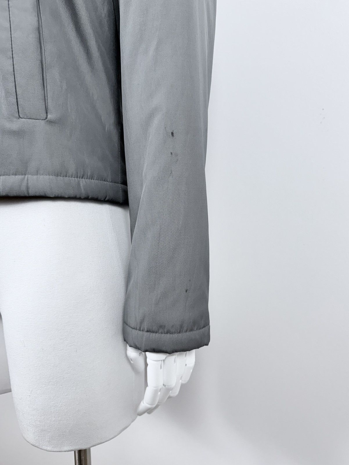 Yves Saint Laurent S/S 2000 Rive Gauche Hedi Slimane Padded Silk Jacket Size US M / EU 48-50 / 2 - 6 Thumbnail