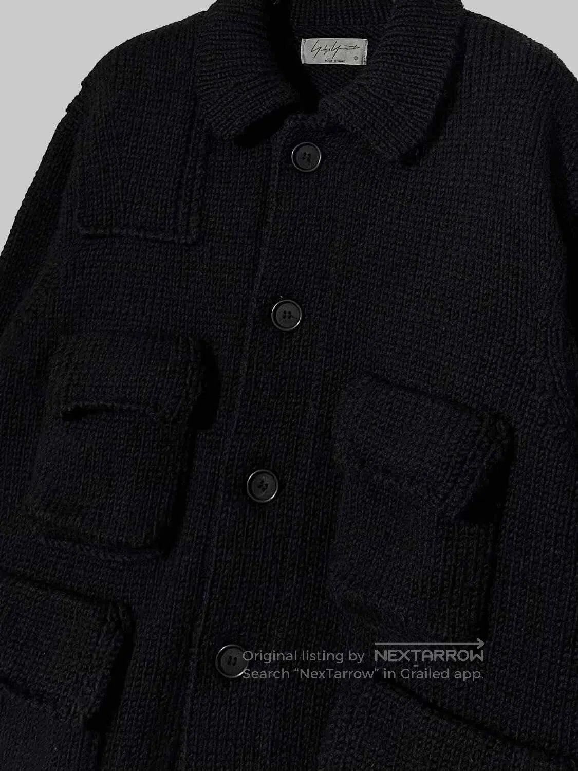 Yohji Yamamoto Yohji Yamamoto Vintage Knit Jacket. Size US M / EU 48-50 / 2 - 2 Thumbnail
