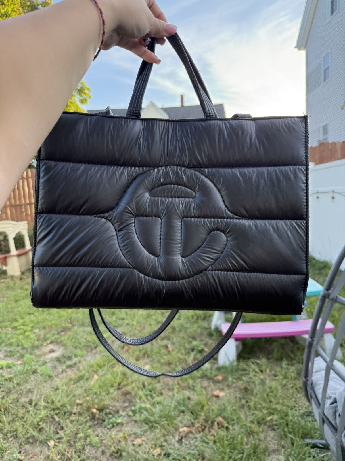 Telfar MED BLACK PUFFER SHOPPER (TELFAR) Size ONE SIZE - 1 Thumbnail