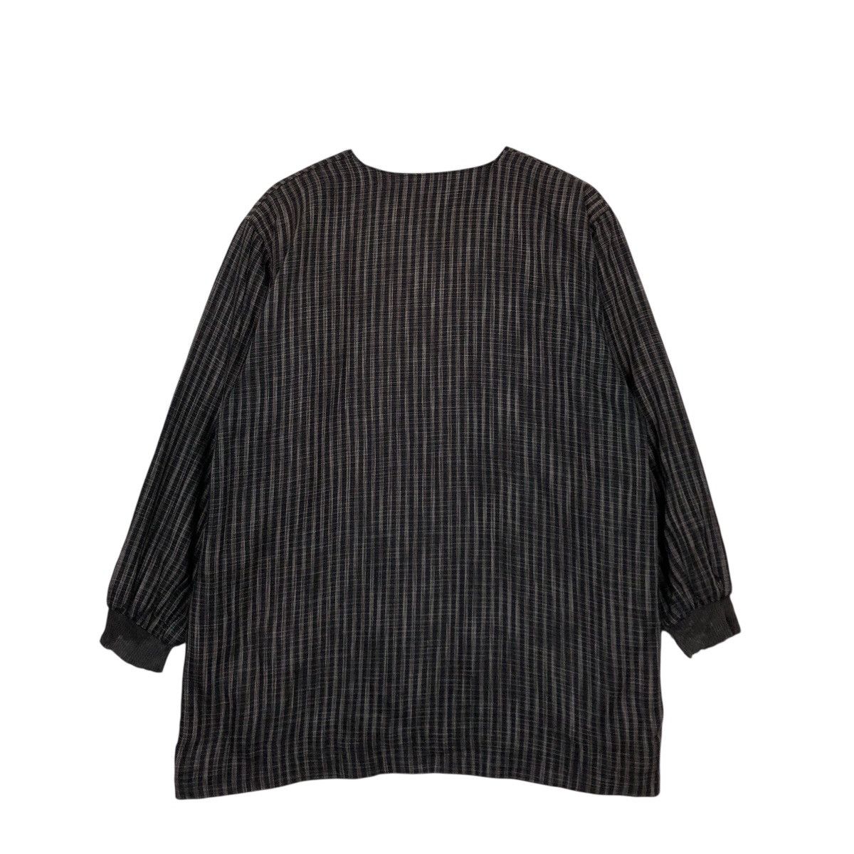 Japanese Brand Vintage Hickory Chore Design Long Sleeve Ogran Issey Miyake Size US L / EU 52-54 / 3 - 9 Thumbnail