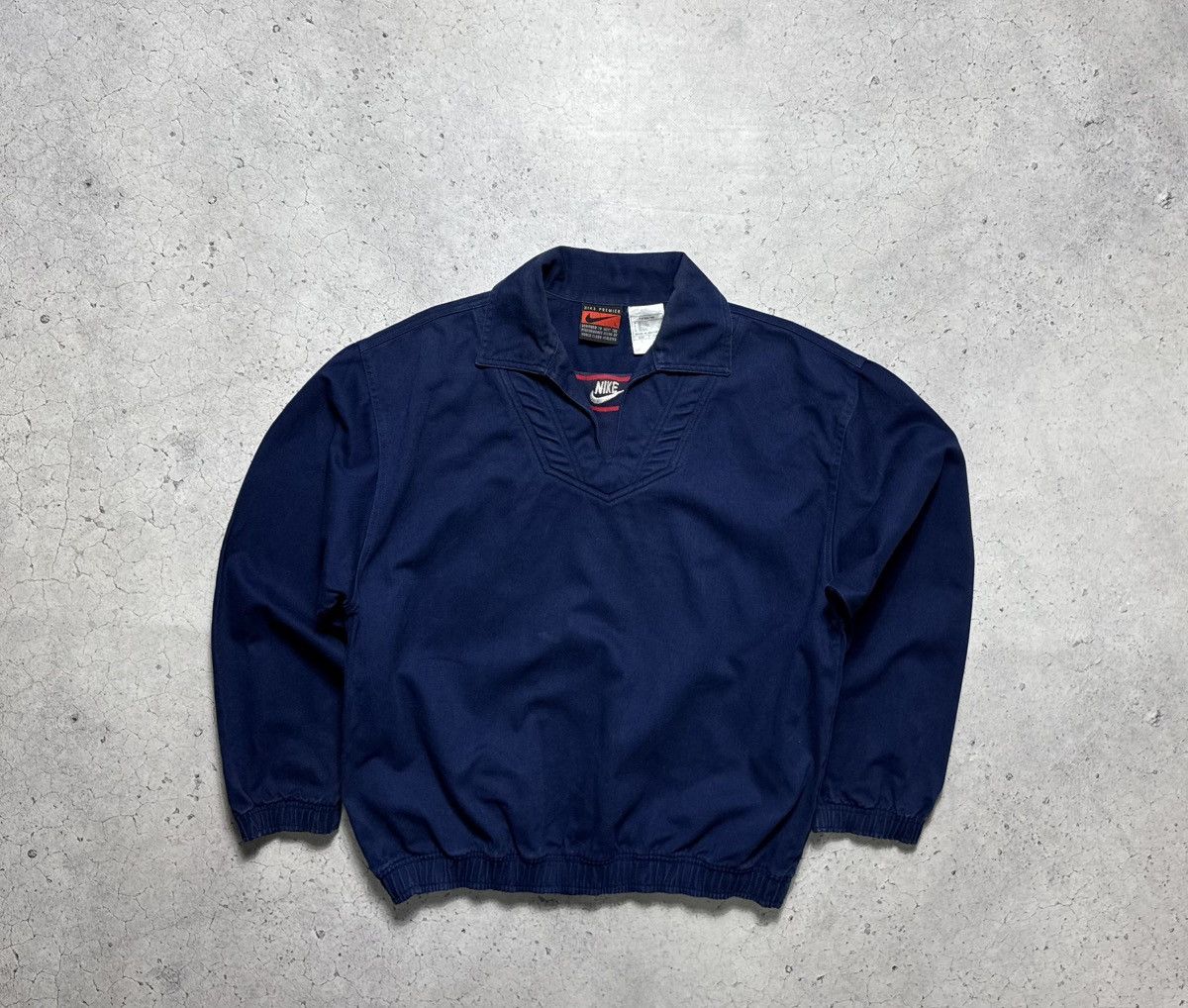 Nike Nike Vintage 90’s Track Top Jacket Big Swoosh Drill Size US L / EU 52-54 / 3 - 2 Thumbnail