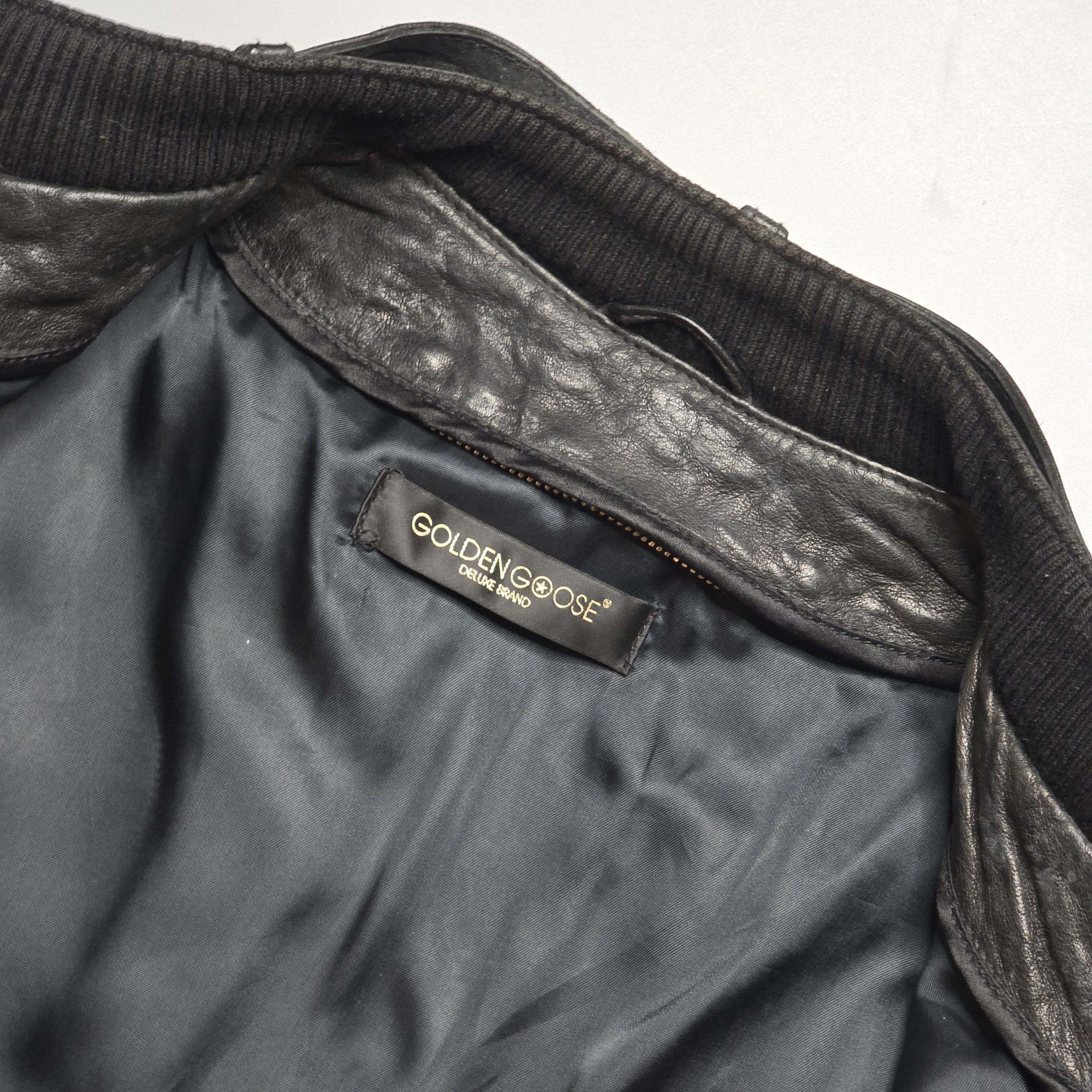 Golden Goose Golden Goose - Archive Cafe Racer Leather Jacket Size US S / EU 44-46 / 1 - 6 Thumbnail