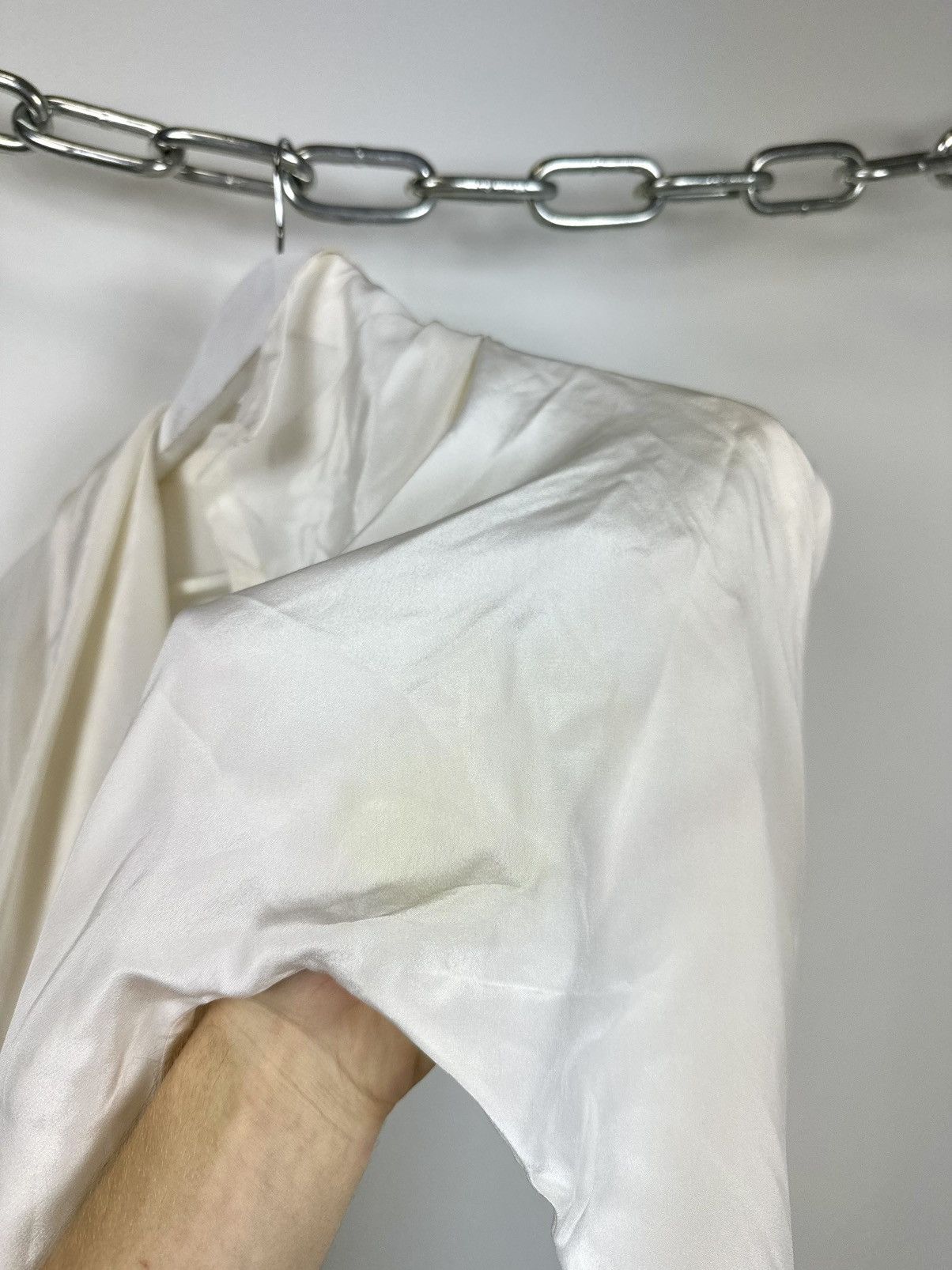 Versace Vintage 90s Gianni Versace Luxury Designer Silk Blouse Shirt Size M / US 6-8 / IT 42-44 - 7 Thumbnail