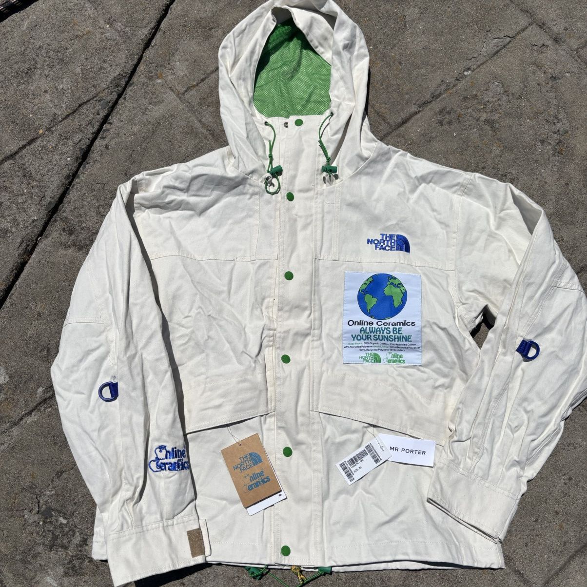 Online Ceramics × The North Face RARE W/ TAGS Online Ceramics x North Face Jacket White Size US XL / EU 56 / 4 - 1 Thumbnail
