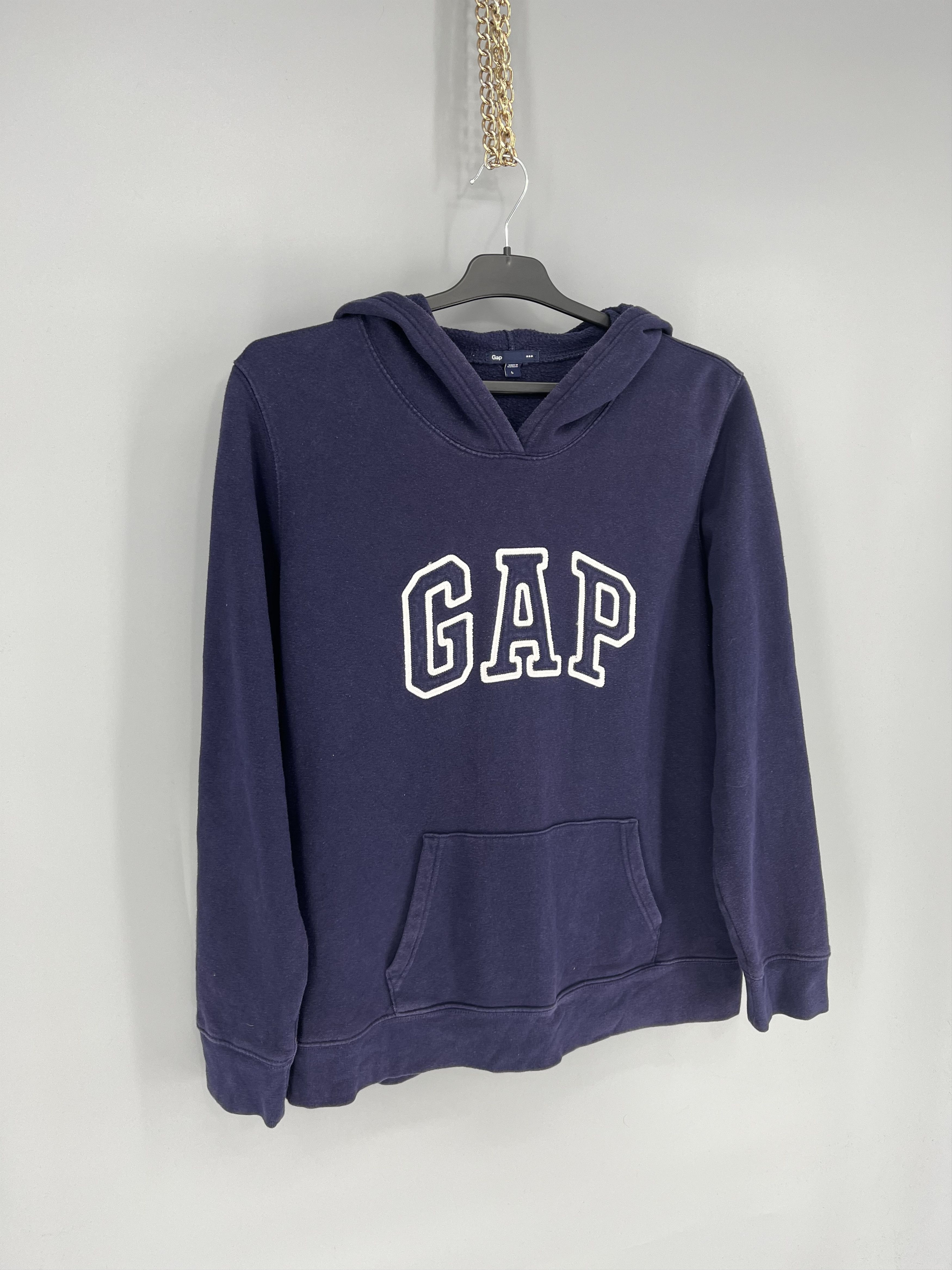 Gap × Vintage Vintage GAP Hoodie Boxy Hype Streetwear Rare Casual Size US L / EU 52-54 / 3 - 2 Thumbnail