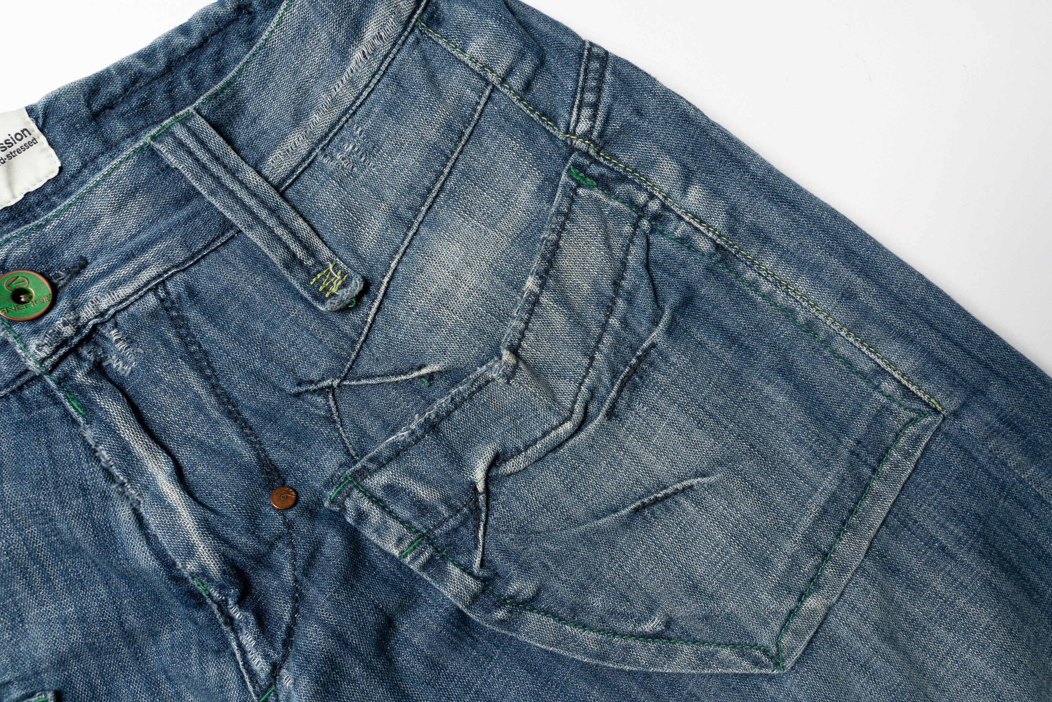 Energie 🔵ENERGIE Vintage Distressed Denim Jeans Y2K Size US 32 / EU 48 - 5 Thumbnail