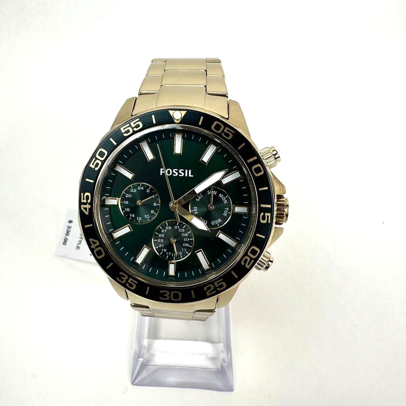 Fossil Fossil Golden Green Chronograph Stainless Steel Watch Set Size ONE SIZE - 3 Thumbnail