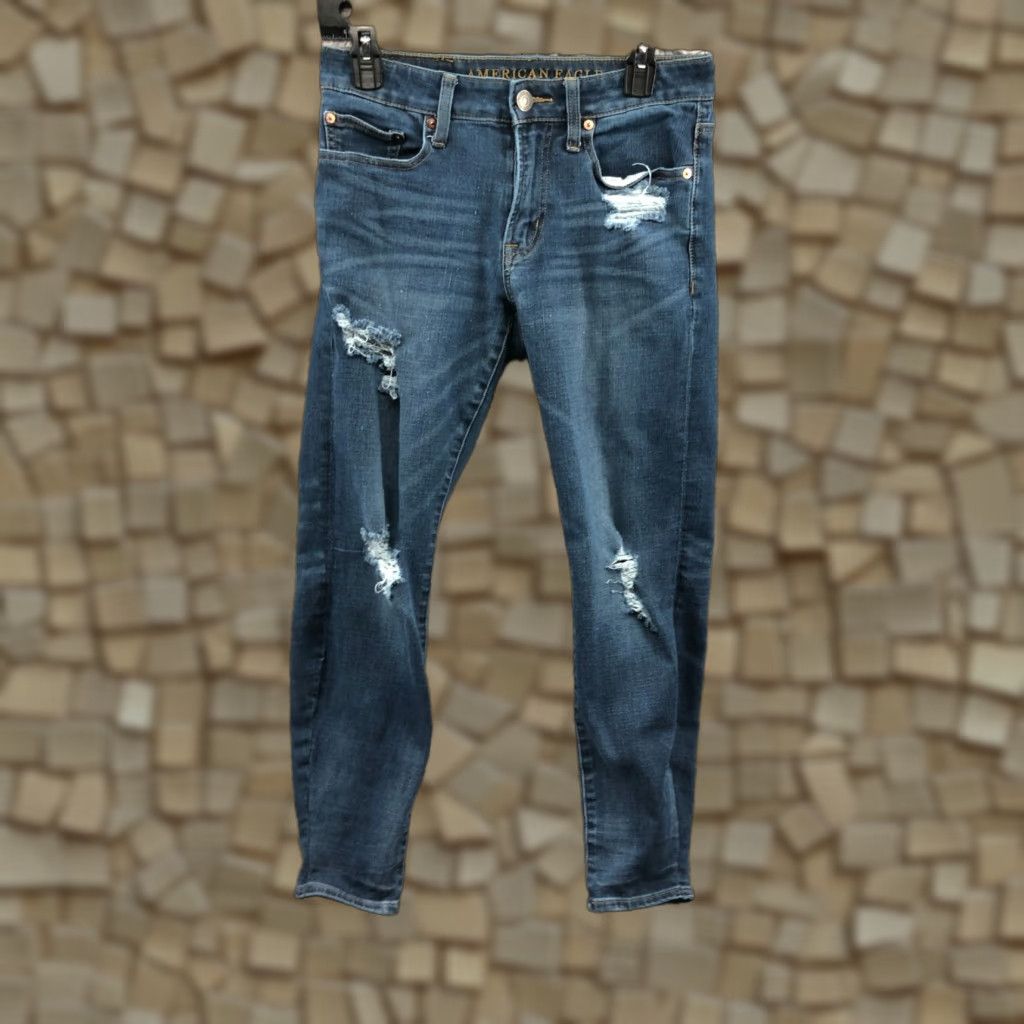 American Eagle Outfitters American Eagle Outfitters Jeans Slim Straight Mens 28x28 Regular Blue Size US 28 / EU 44 - 1 Thumbnail