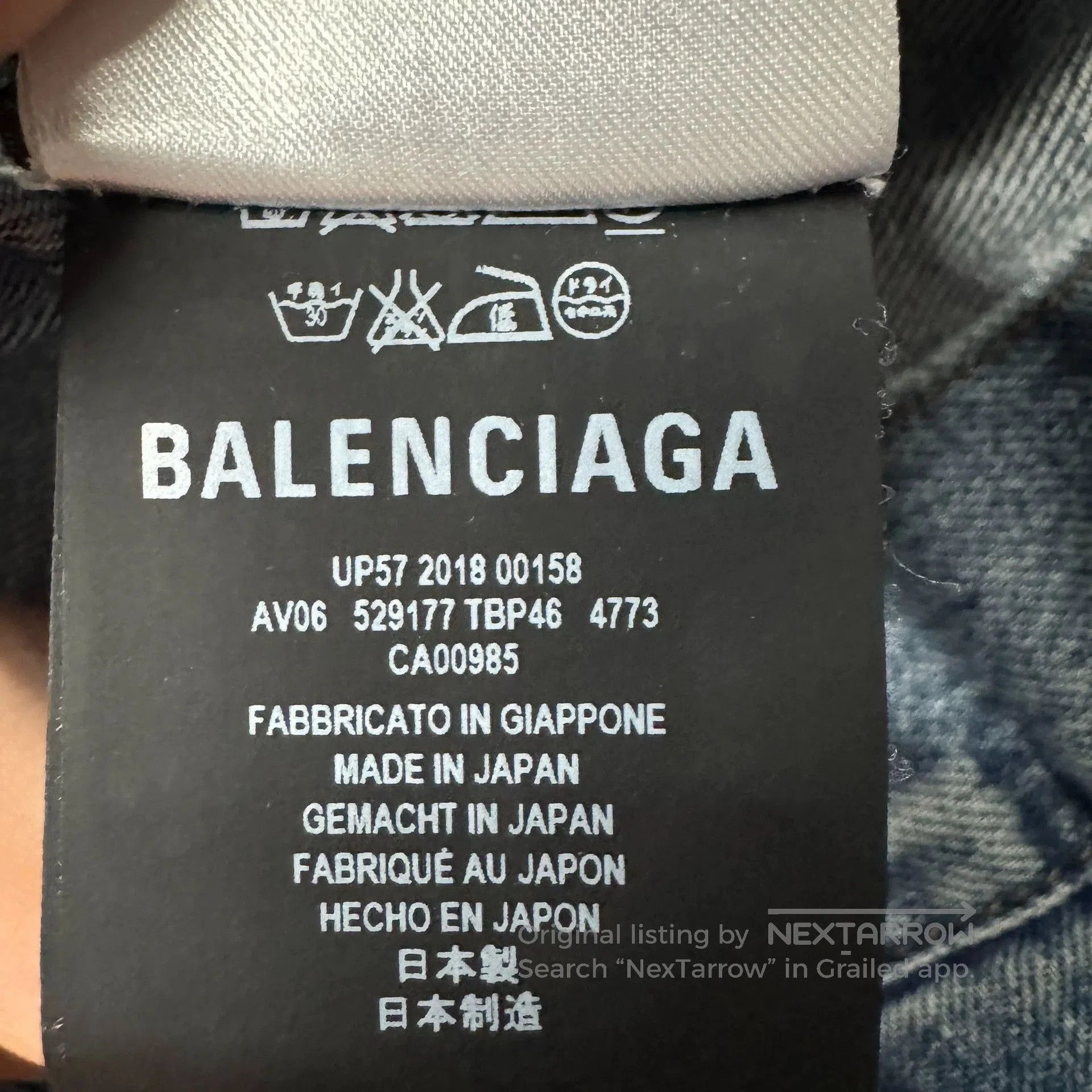 Balenciaga Balenciaga Denim Logo Jacket. Size US XS / EU 42 / 0 - 5 Thumbnail