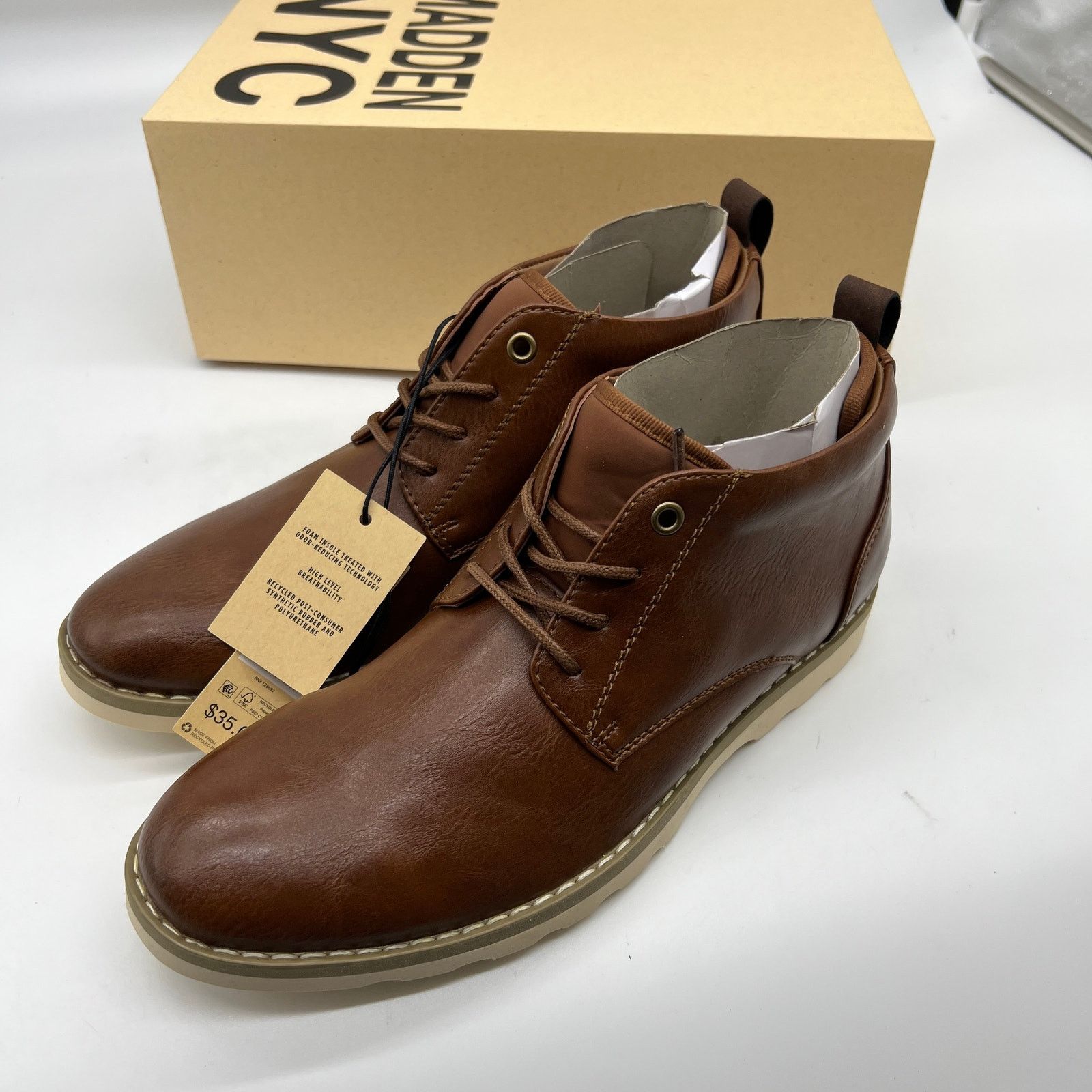 Other Madden NYC Men’s Hoffman Chukka Boots Cognac Brown Size US 7 / EU 40 - 10 Thumbnail