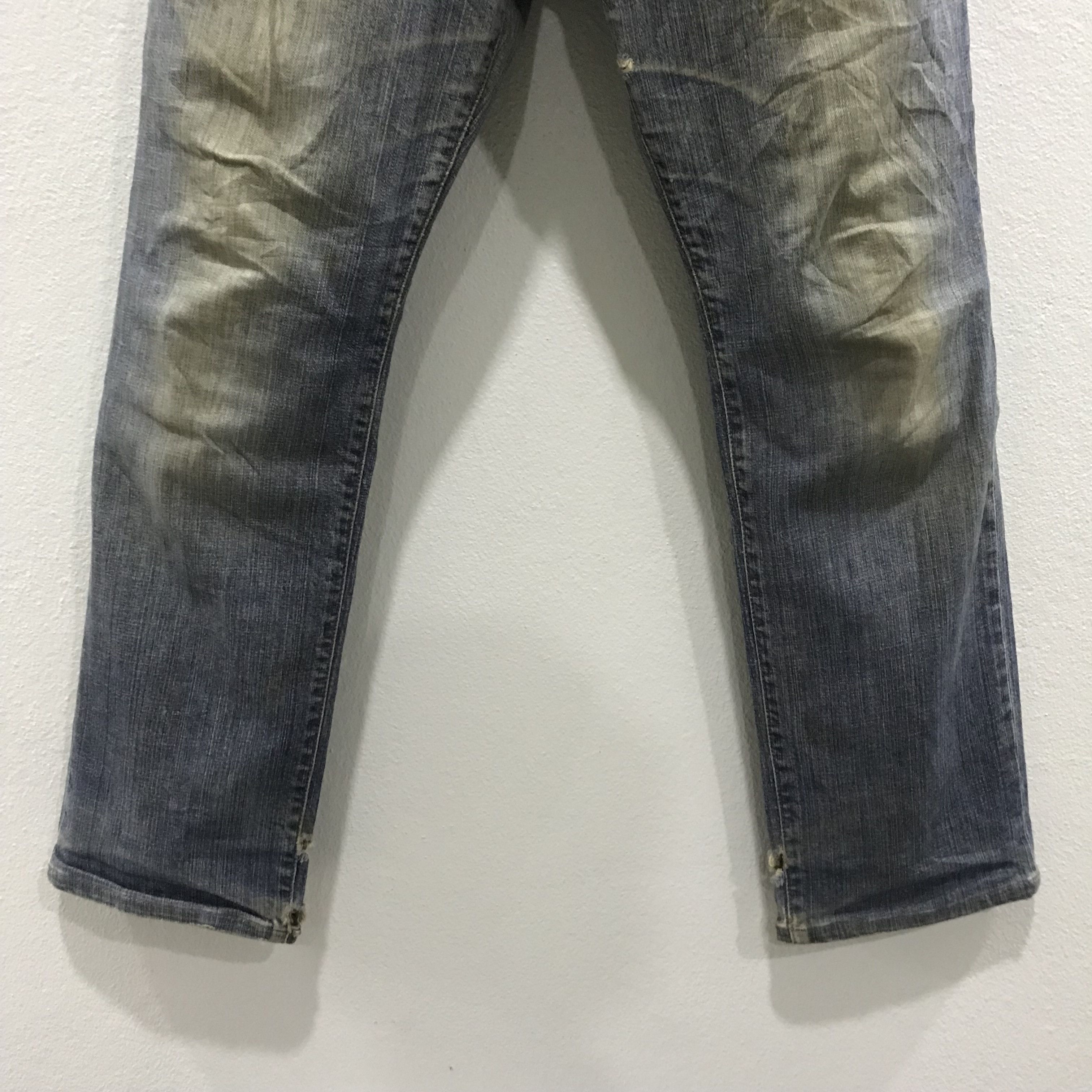 Wrangler Vintage Wrangler Japan Distressed Blue Straight Leg Jeans Size US 34 / EU 50 - 4 Thumbnail