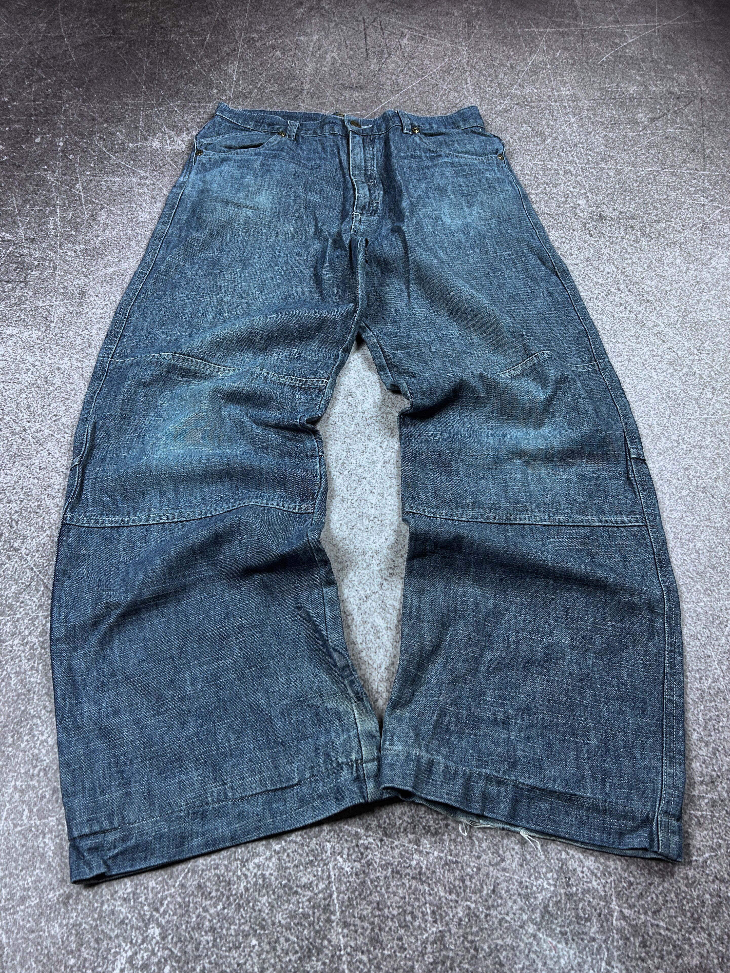 Designer VTG BAGGY RAP SK8 JNCO RICK OWENS STYLE WASHED JEANS Y2K Size US 30 / EU 46 - 1 Thumbnail