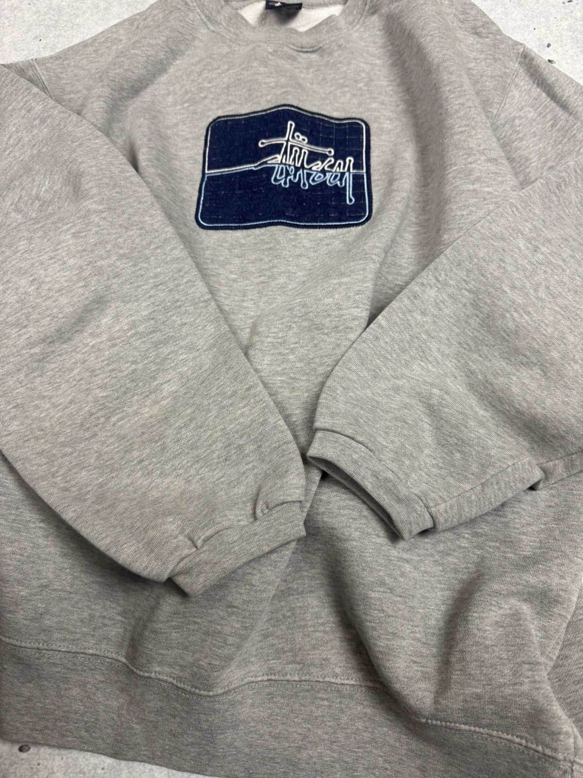 Stussy 90s Stussy Center Logo Oversized Sweatshirt Size US S / EU 44-46 / 1 - 8 Thumbnail
