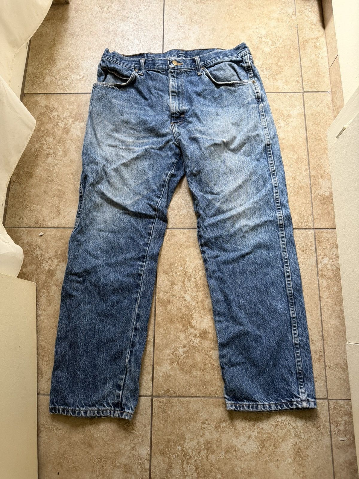 Vintage Vintage Wrangler Distressed Jeans Size US 31 - 1 Thumbnail