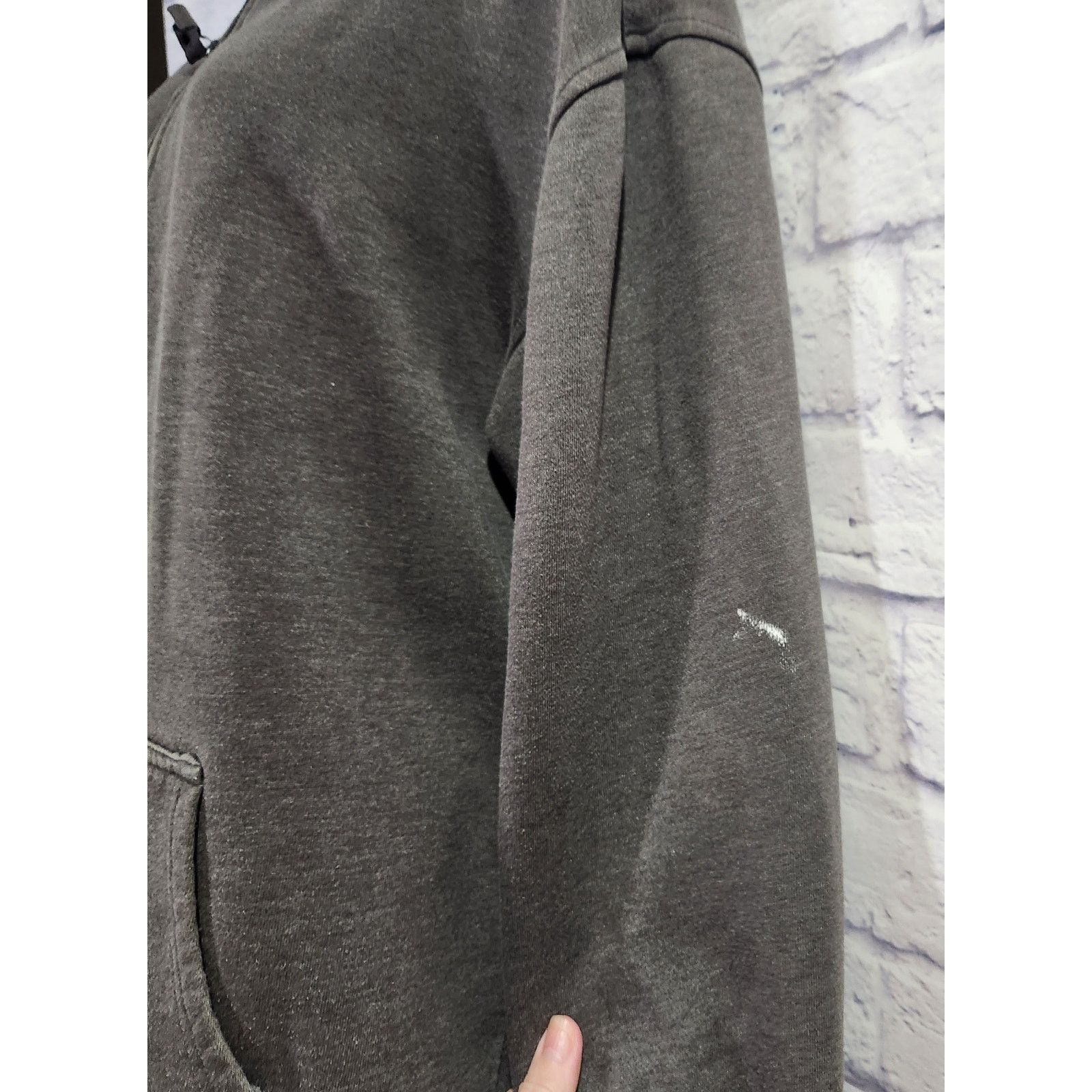 Other Lady Foot Locker Sport Gray 1/4 Zip Hoodie Large Lightweight Size L / US 10 / IT 46 - 3 Thumbnail