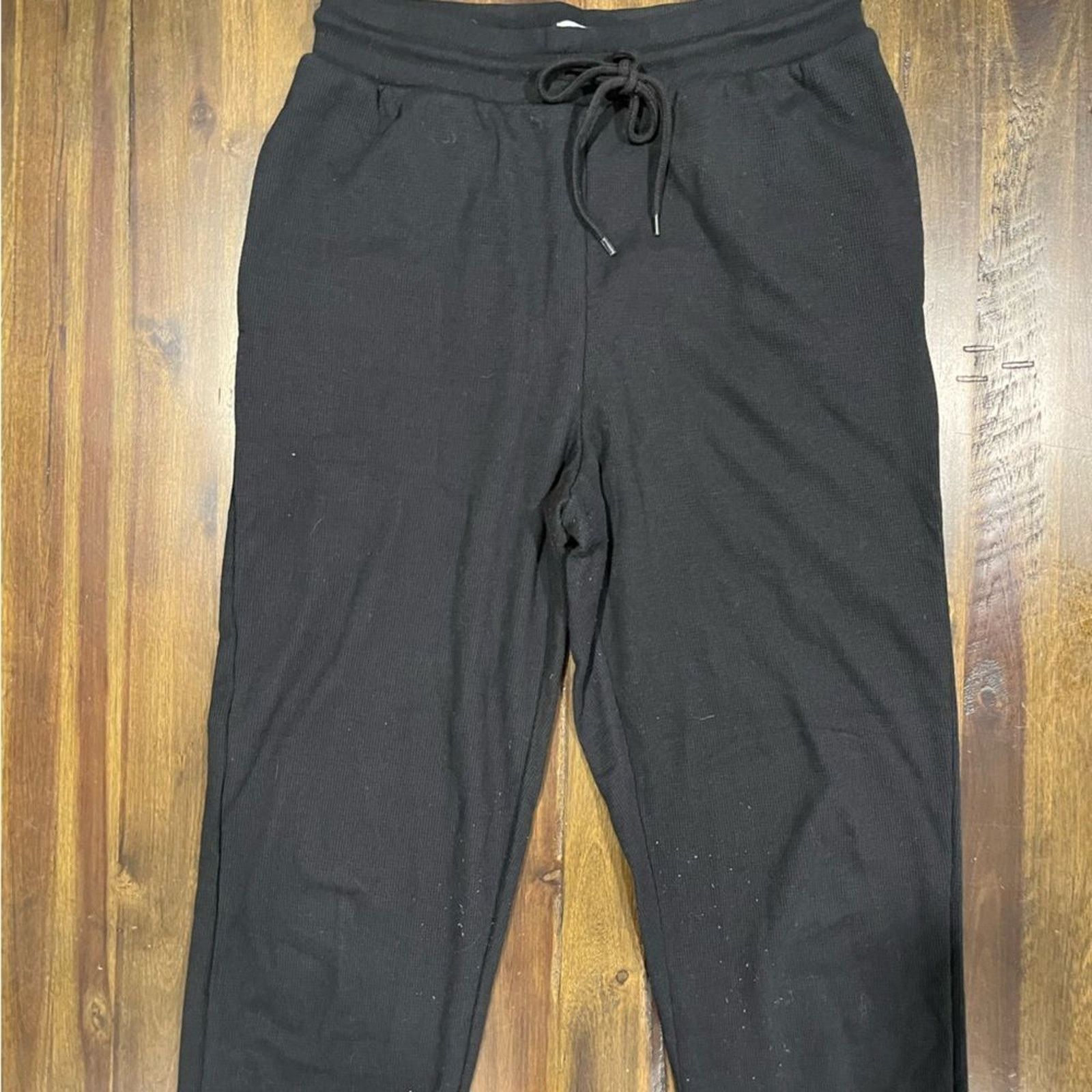 Vintage Sunday Best Aritzia Baby Waffle Jogger Black - Medium Size 26" / US 2 / IT 38 - 3 Thumbnail