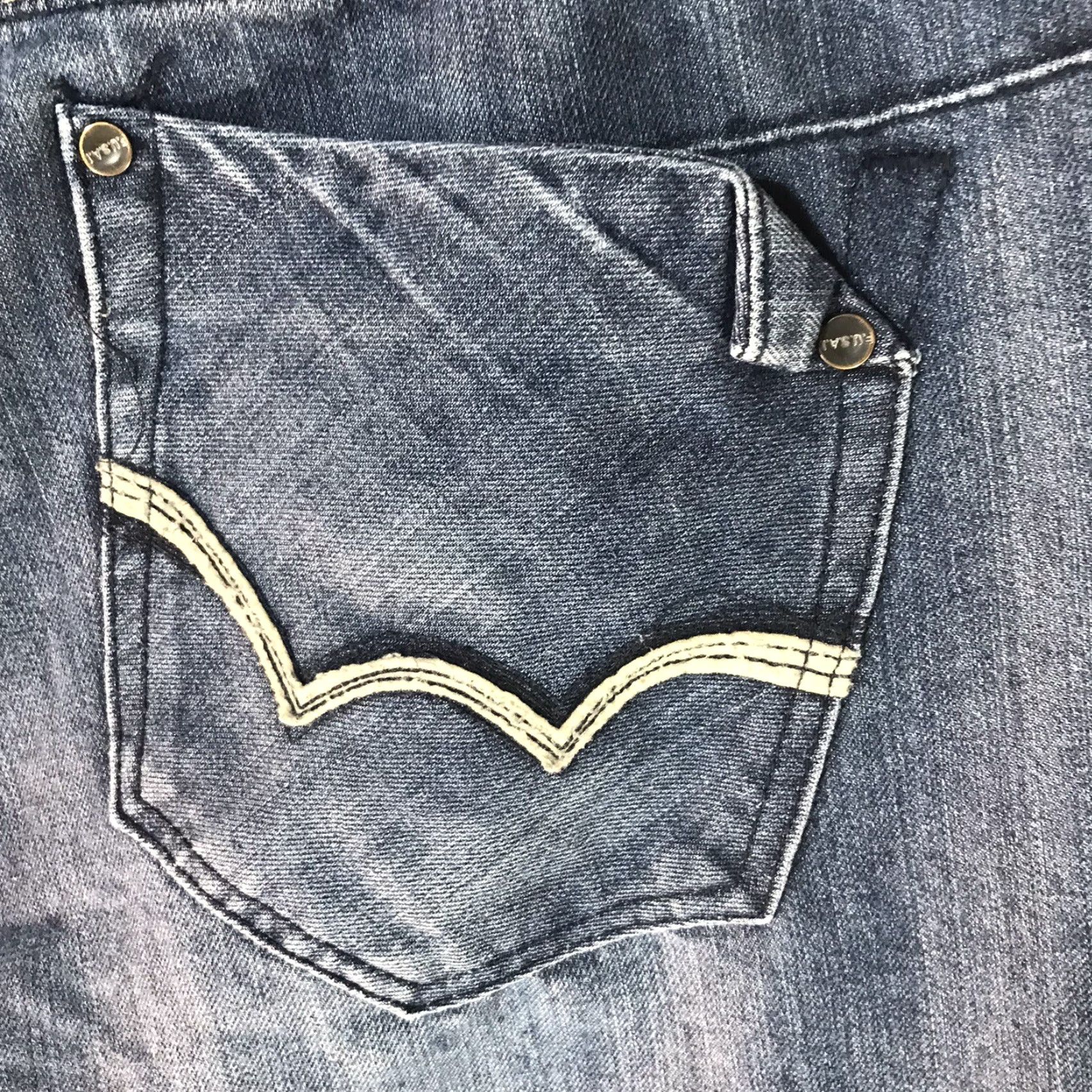 Vintage FUSAI Bootcut Jeans Mens 40X32 Blue Denim Regular Fit Size US 40 / EU 56 - 2 Thumbnail
