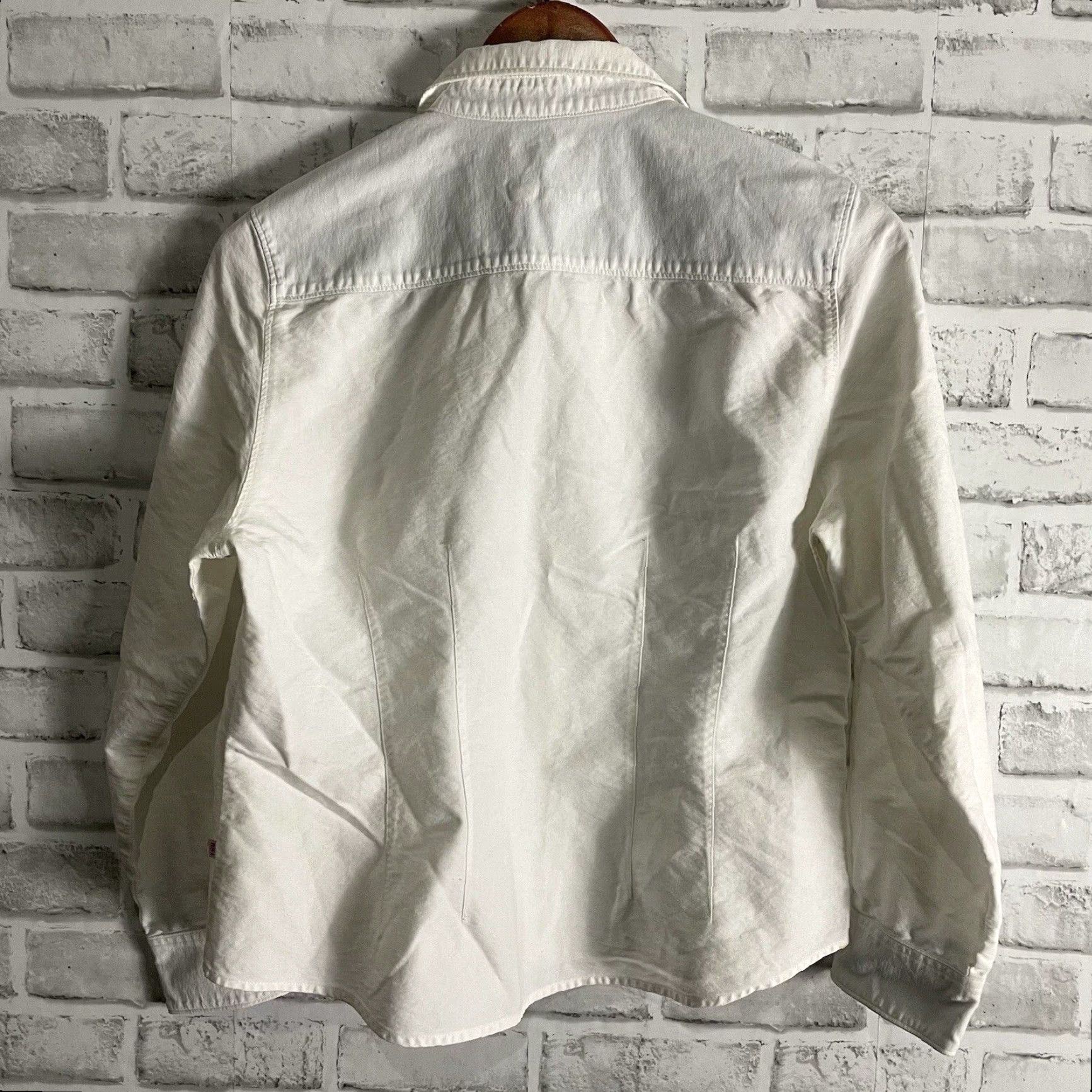 Vintage Ferrioni Long Sleeve Button Down Shirt Womens Medium White Size M / US 6-8 / IT 42-44 - 5 Thumbnail