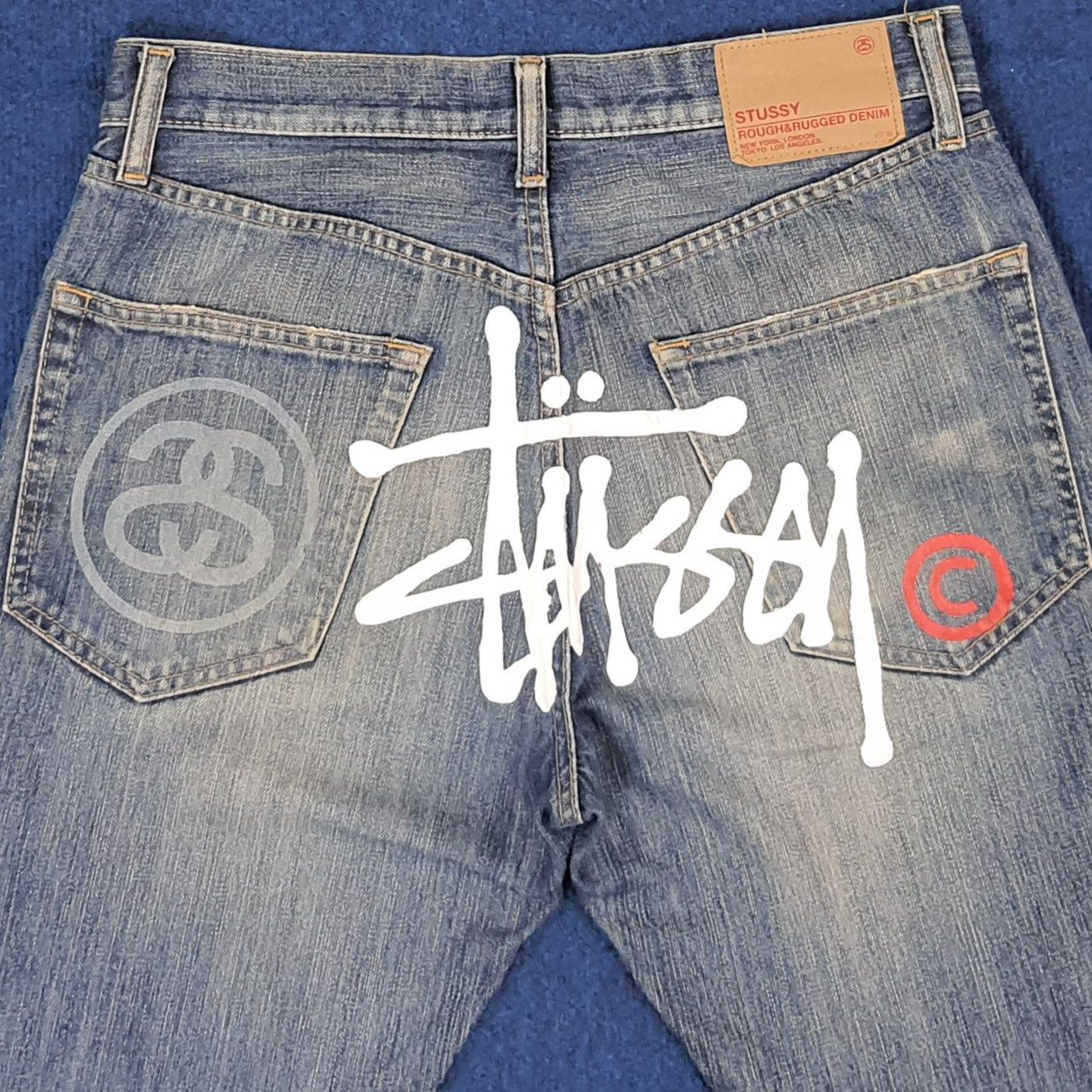 Stussy Vintage Stussy Streetwear Custom Logo Jeans C228N17 Size US 30 / EU 46 - 2 Thumbnail