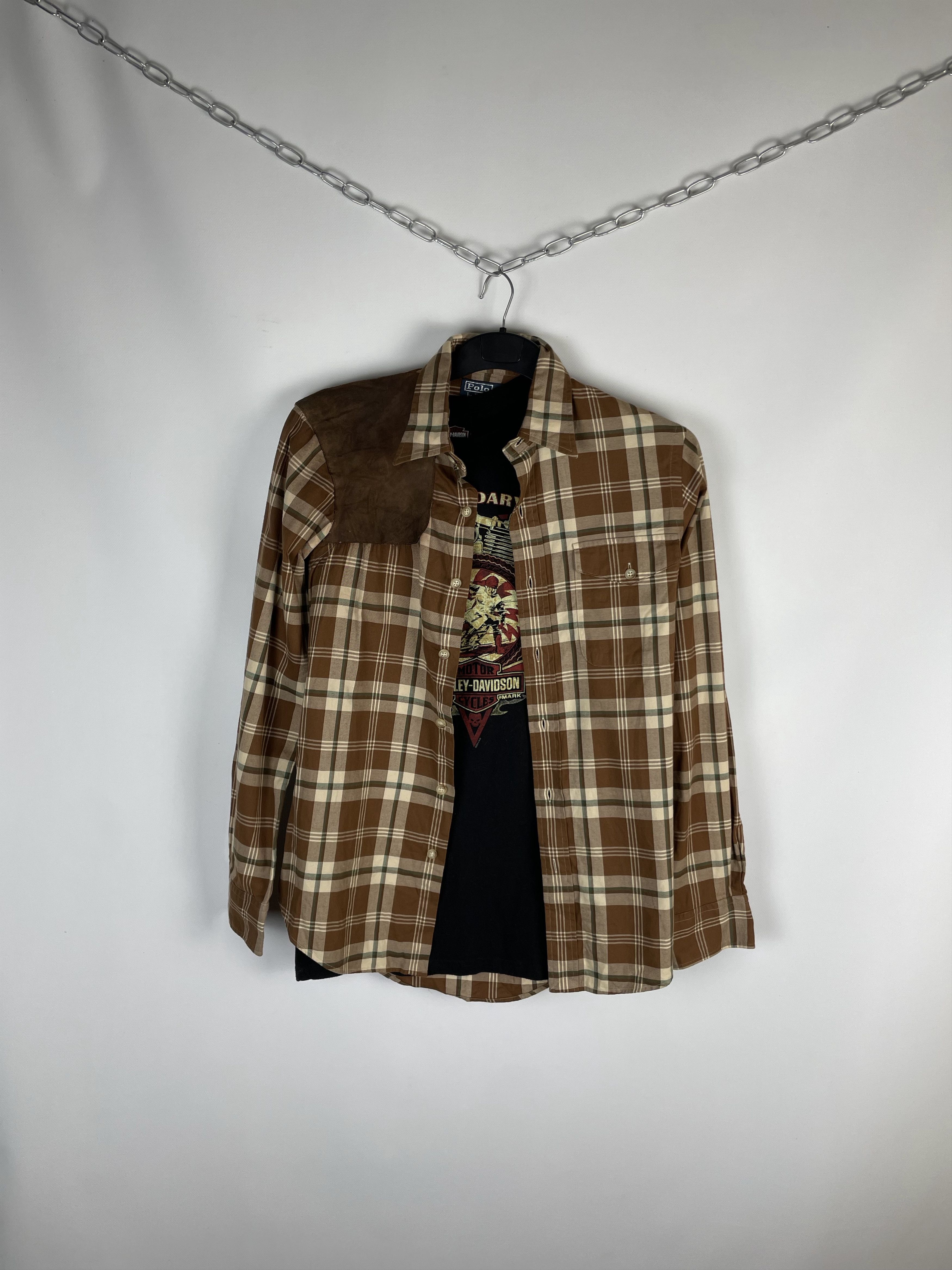 Flannel Flannel Polo Ralph Lauren Vintage Mens Shirt Size US S / EU 44-46 / 1 - 1 Thumbnail