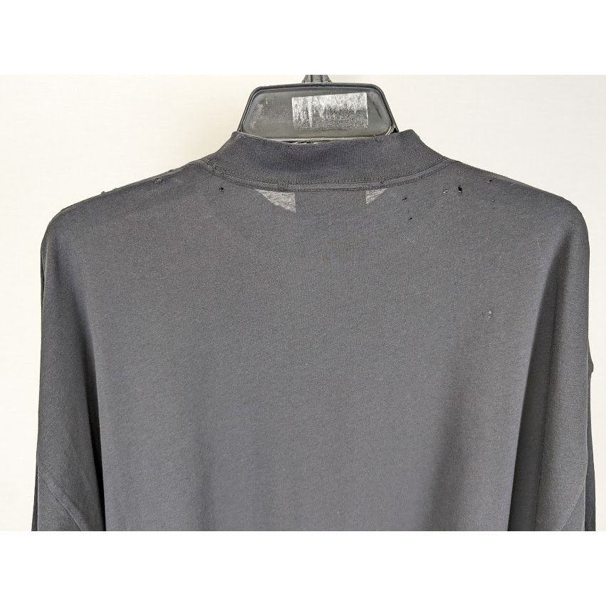 Balenciaga o1rshd1 Large Fit T-Shirt in Washed Black/White Size US S / EU 44-46 / 1 - 13 Thumbnail