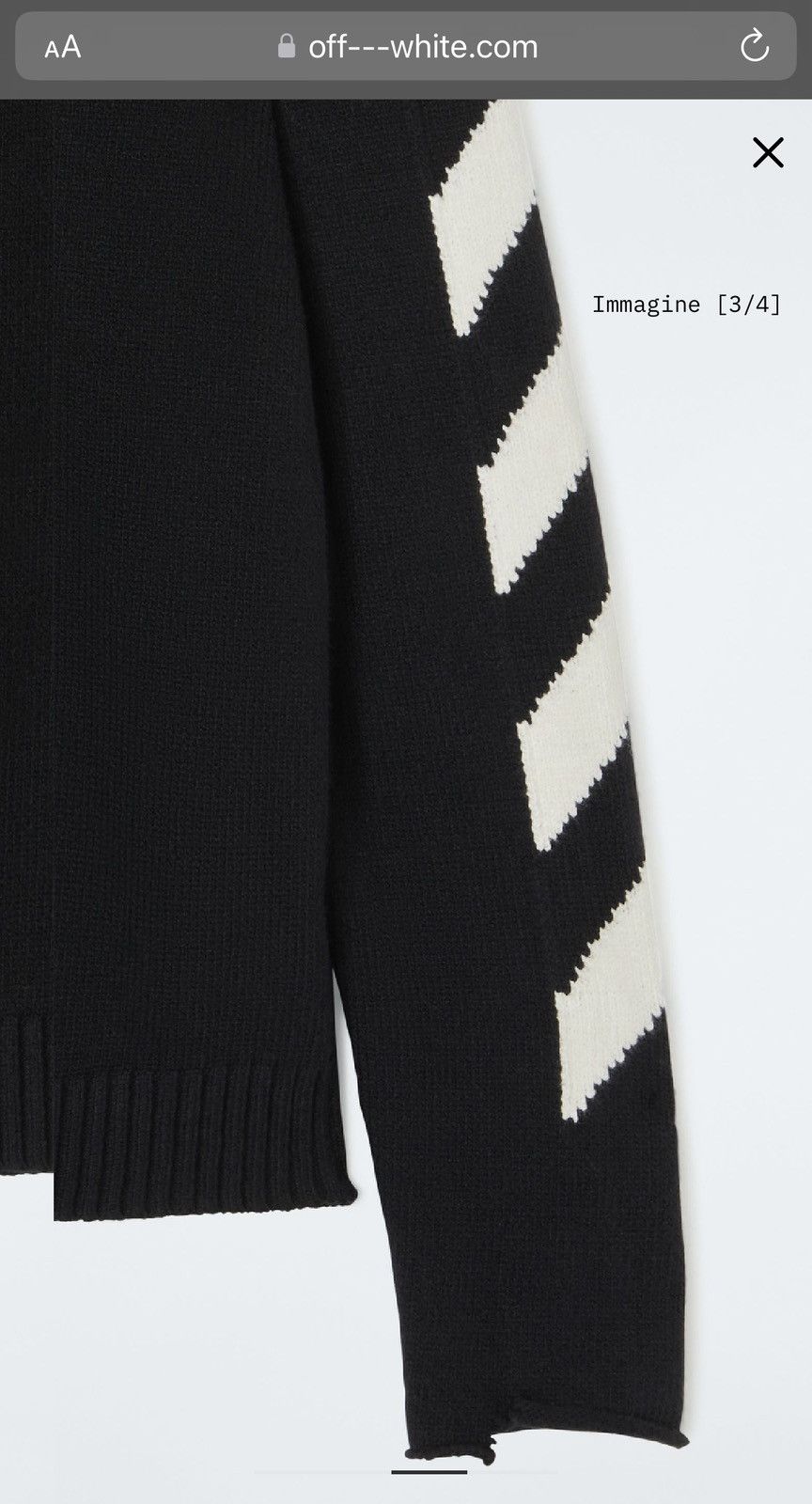 Off-White OFF-WHITE Diag Knit Crewneck Size US XL / EU 56 / 4 - 11 Thumbnail