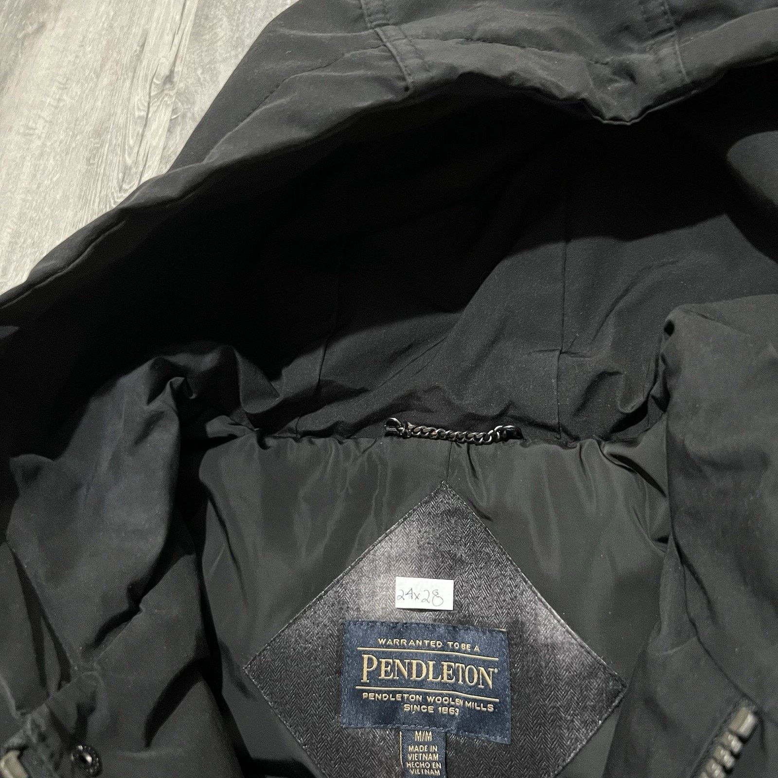 Pendleton Pendleton Black Shadow Plaid Hooded Puffer Ski Snow Jacket M Size US M / EU 48-50 / 2 - 7 Thumbnail