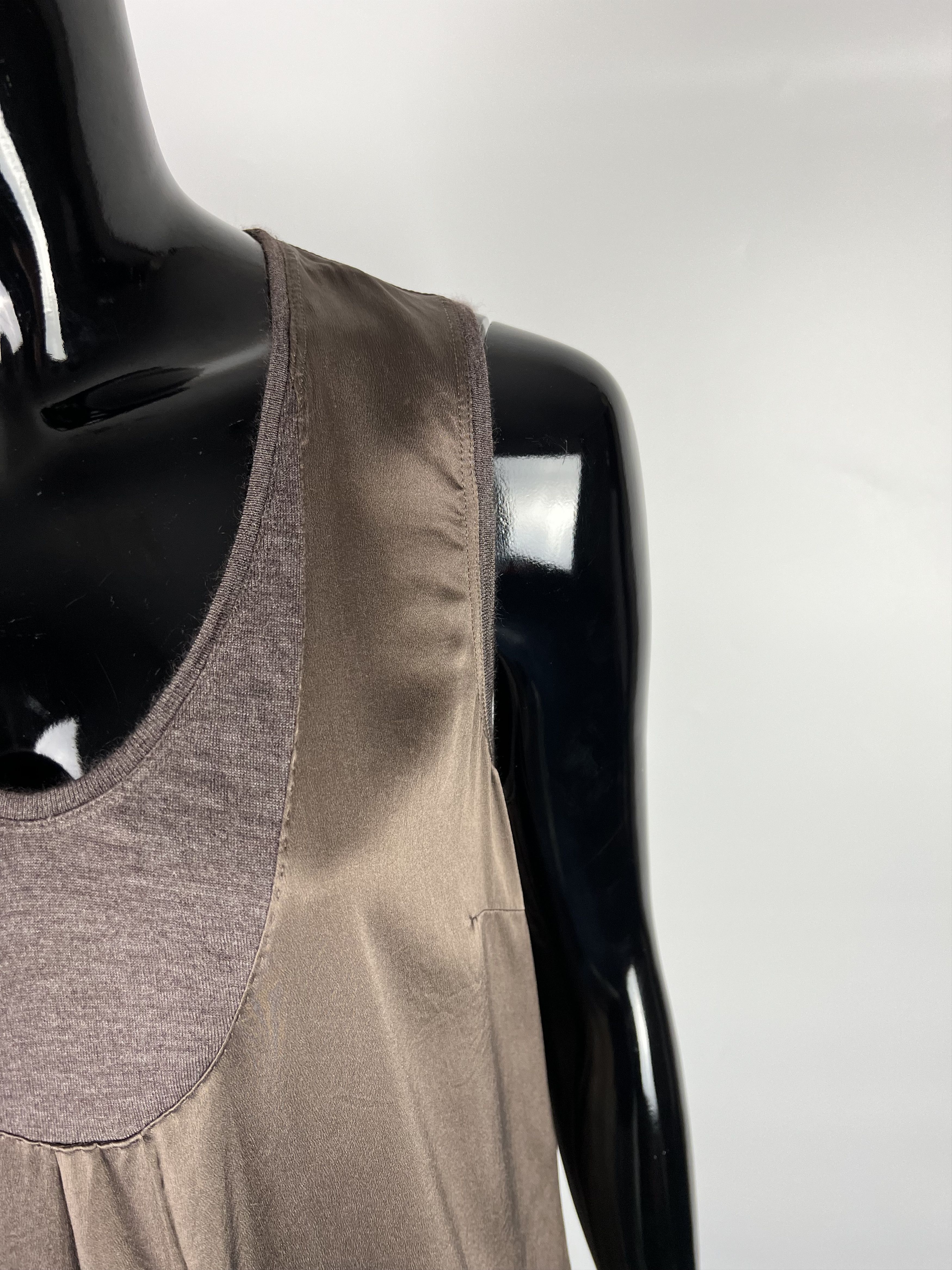 Brunello Cucinelli Brunello Cucinelli Sleeveless Silk Dress Size L/XL Size L / US 10 / IT 46 - 10 Thumbnail