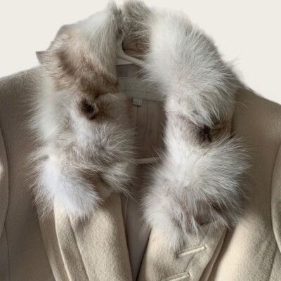 Other VOV blazer Removable Fur 💯 wool Slim Fit Lux Jacket Size XS Size XS / US 0-2 / IT 36-38 - 2 Thumbnail