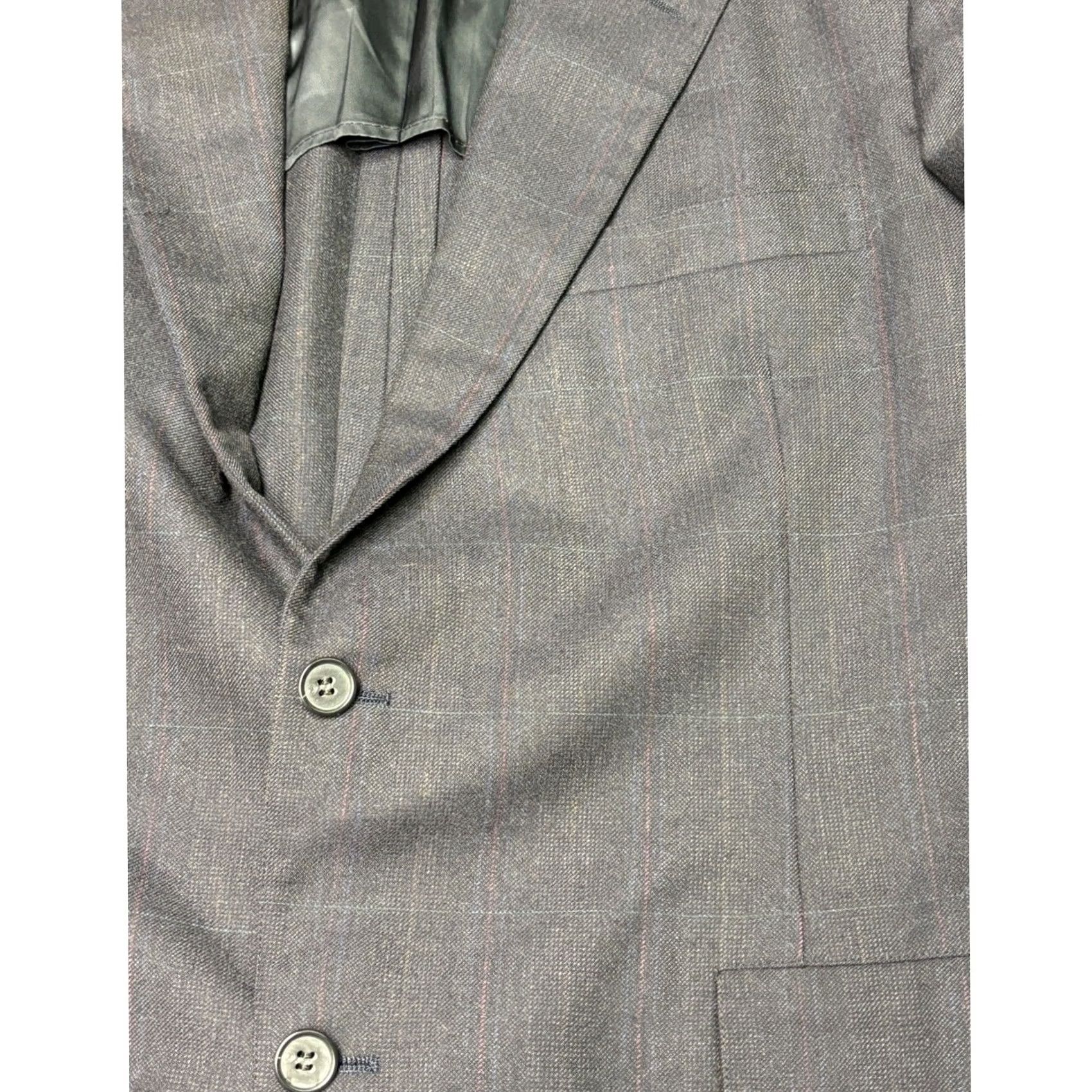 Brooks Brothers Brooks Brothers Gray Plaid Blazer Jacket Sport Coat Size 41 USA Made Men's Size 36R - 2 Thumbnail