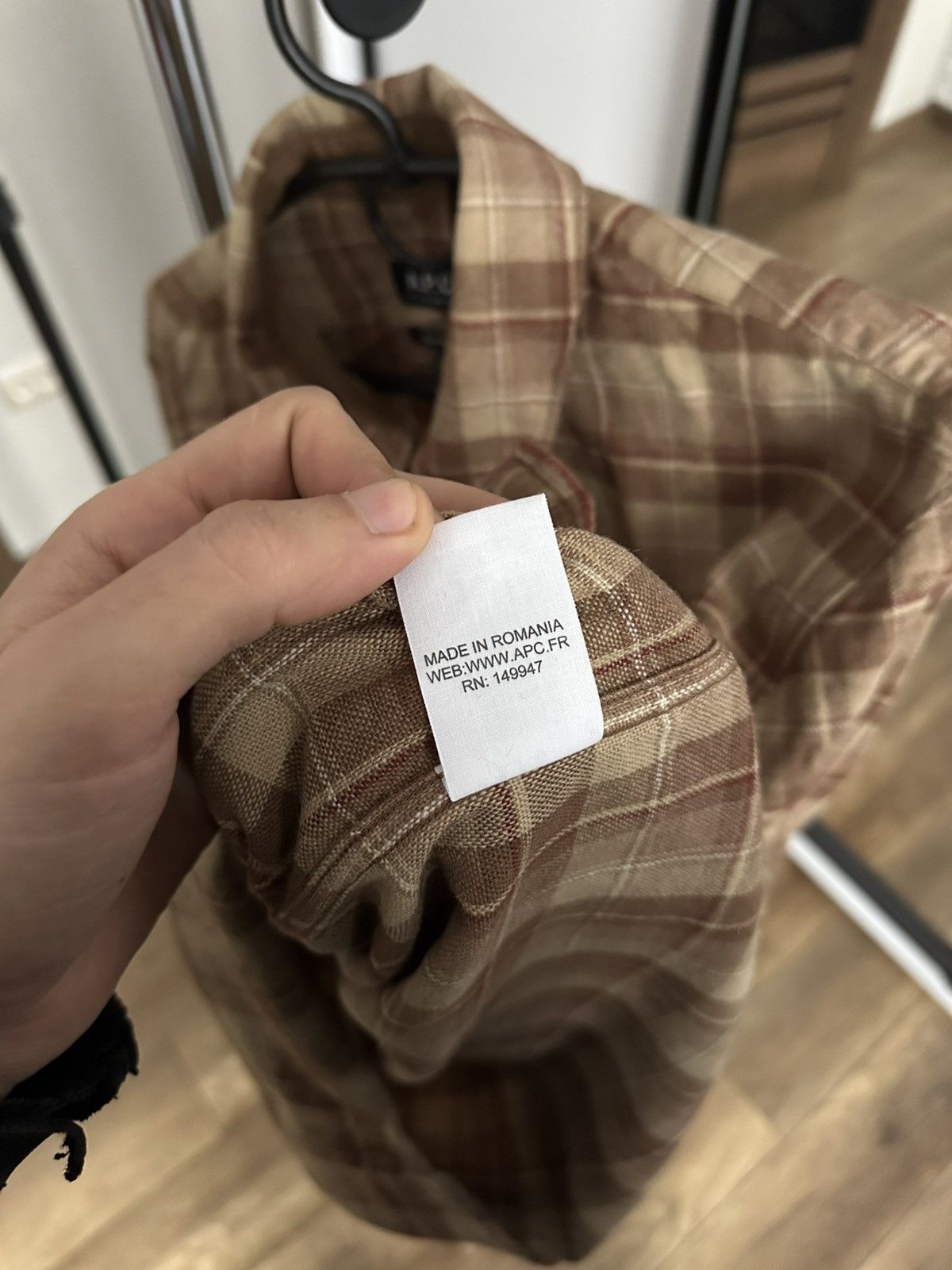 A.P.C. A.P.C. Rue Madame Paris Shirt Button Up Long Sleeve Flannel Size US L / EU 52-54 / 3 - 12 Thumbnail