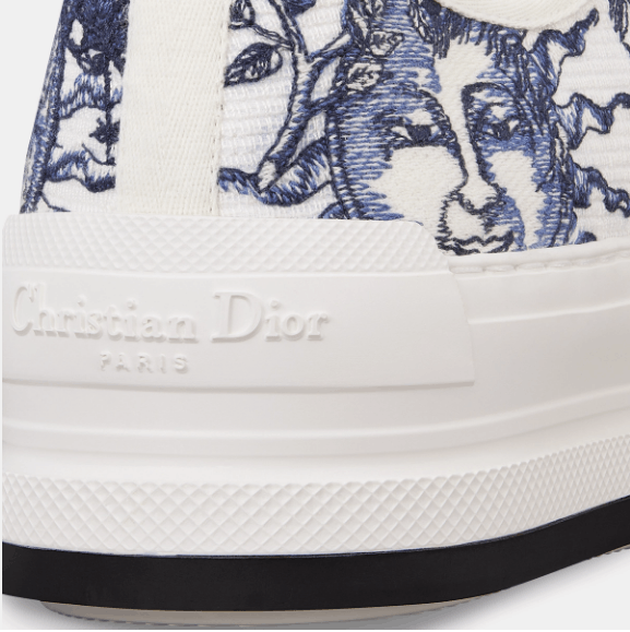 Dior o1w1db10825 KCK385 Low-Top Sneakers in White/Blue Size US 7 / IT 37 - 5 Thumbnail