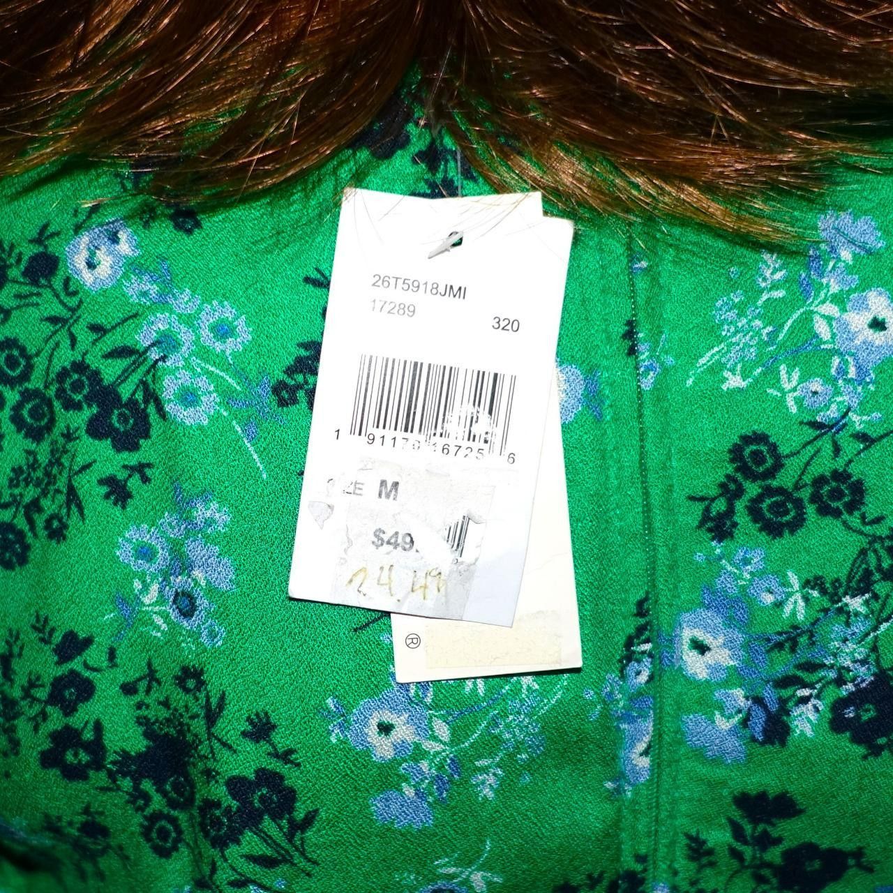Other Rowa Green Floral Dress M NWT $49.00 Size M / US 6-8 / IT 42-44 - 7 Thumbnail