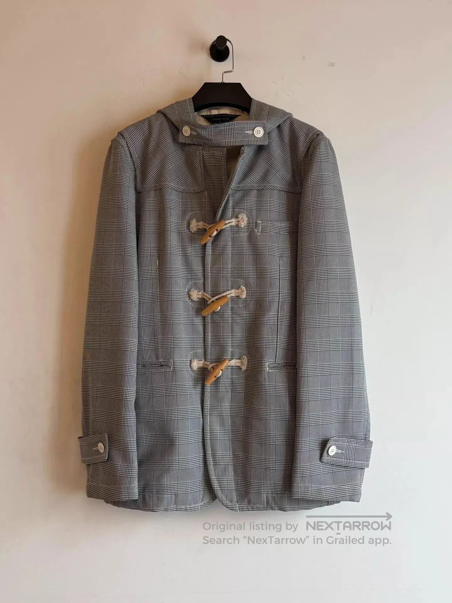 Comme des Garcons Hooded Checkered Toggle. Size US M / EU 48-50 / 2 - 4 Thumbnail