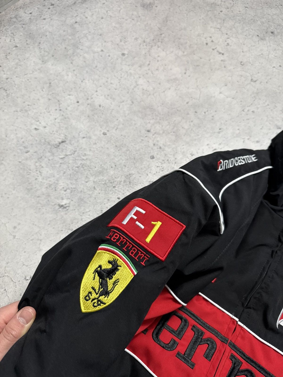 Ferrari Ferrari F1 Racing Bomber Jacket Hype Rare Big Logo Vintage Size US XL / EU 56 / 4 - 8 Thumbnail