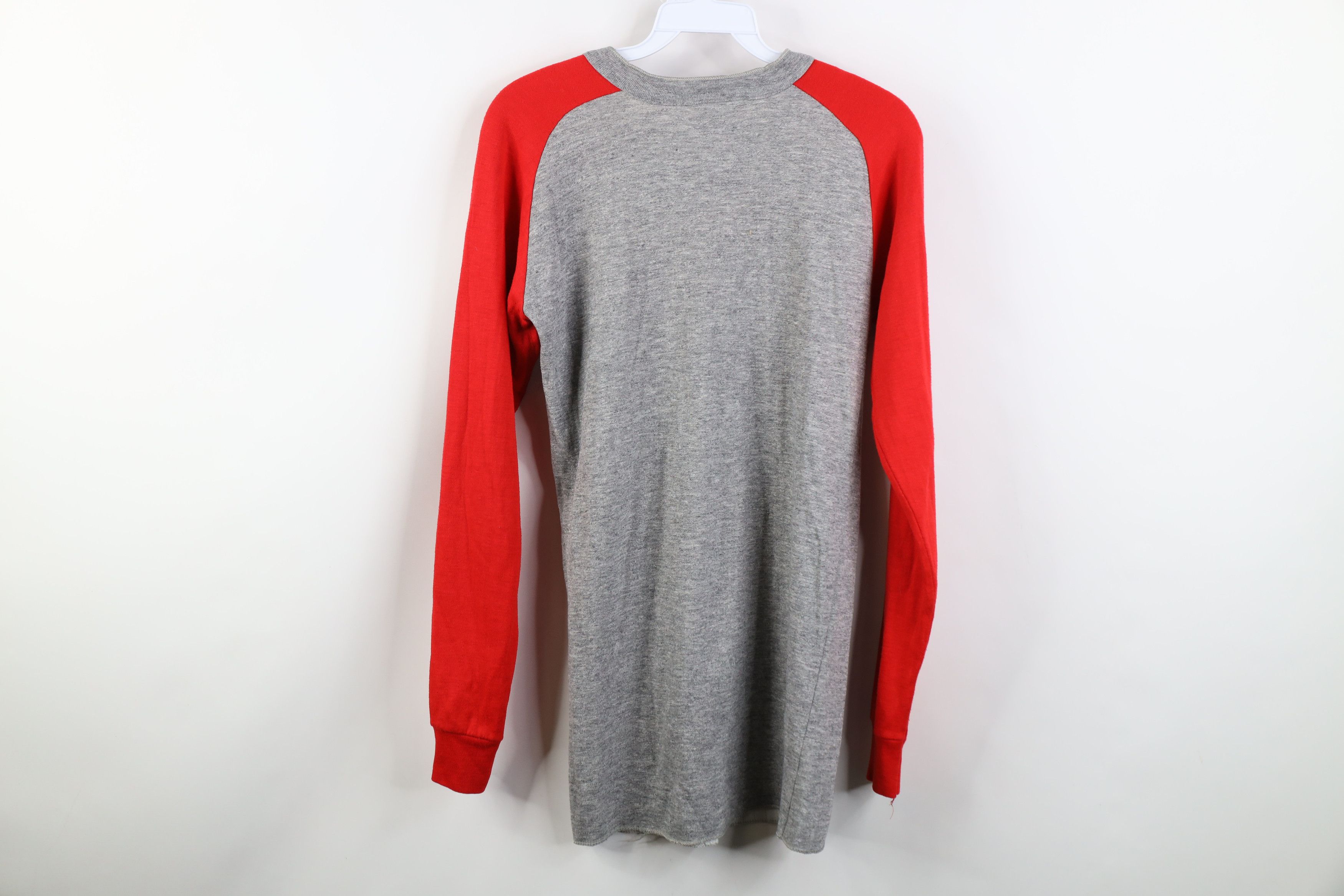 Vintage Vintage 70s Wall Thermal Knit Raglan Henley T-Shirt USA Size US L / EU 52-54 / 3 - 11 Thumbnail