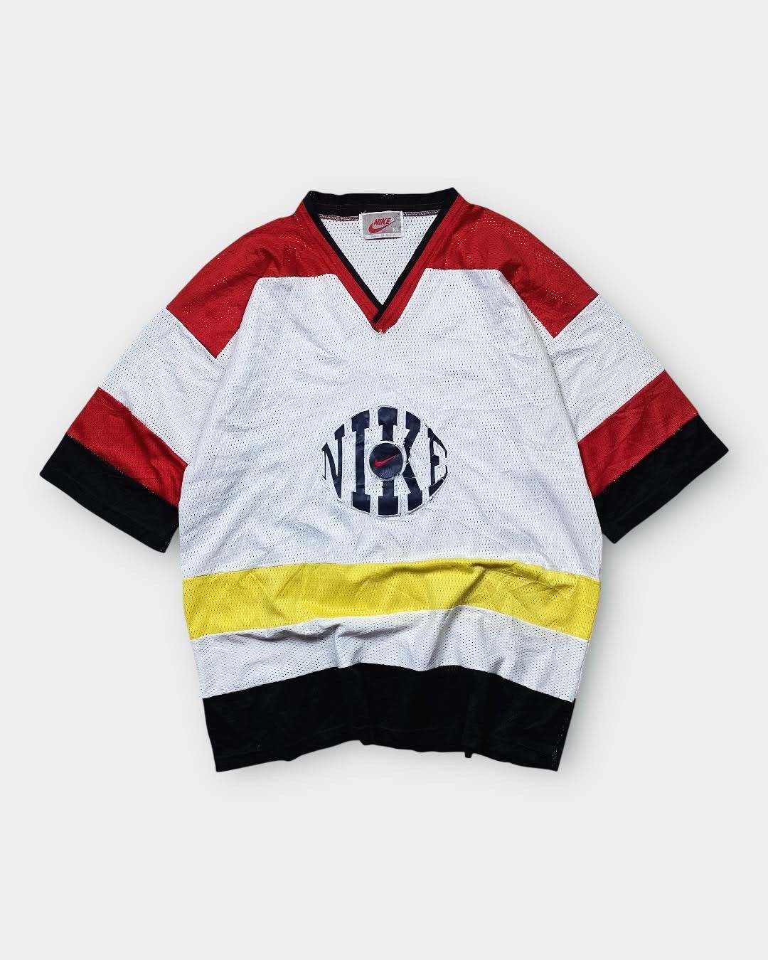 Nike 1990’s Bootleg Vintage Nike Leather patch Jersey Size US XXL / EU 58 / 5 - 1 Thumbnail
