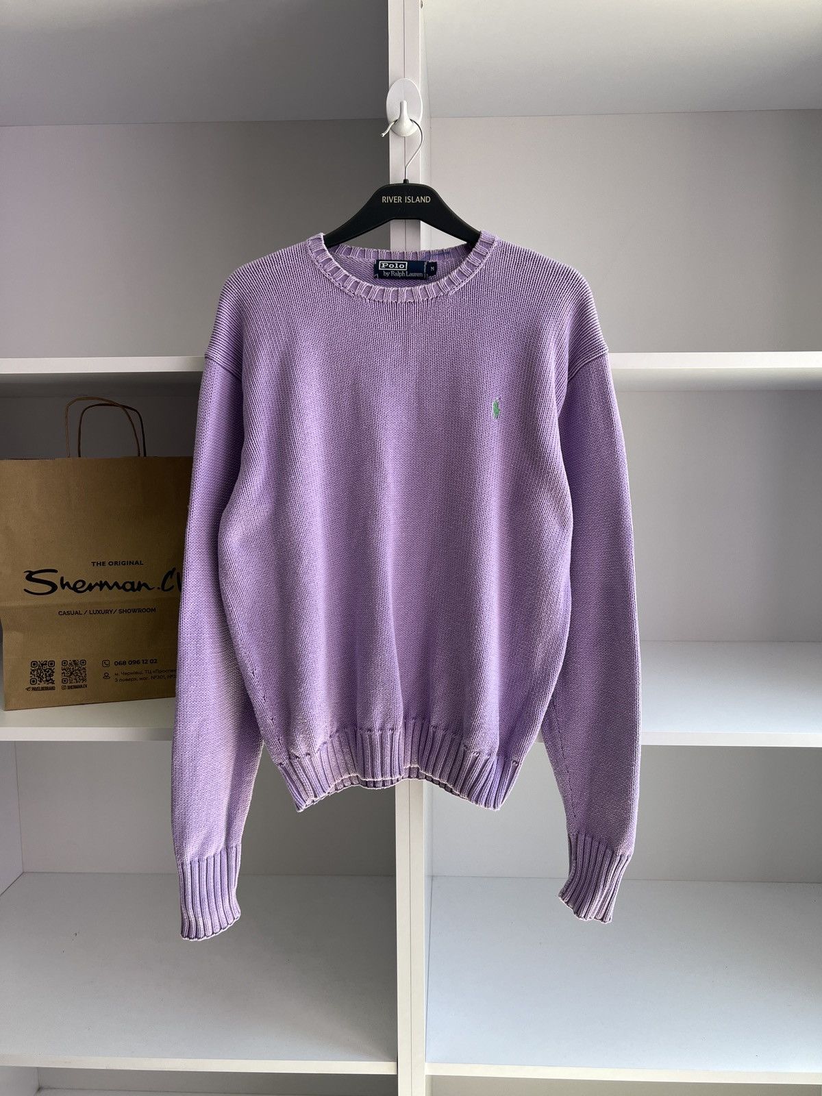 Polo Ralph Lauren × Vintage Vintage Polo Ralph Lauren Heavy Knitted Women’s sweater Size M / US 6-8 / IT 42-44 - 2 Thumbnail