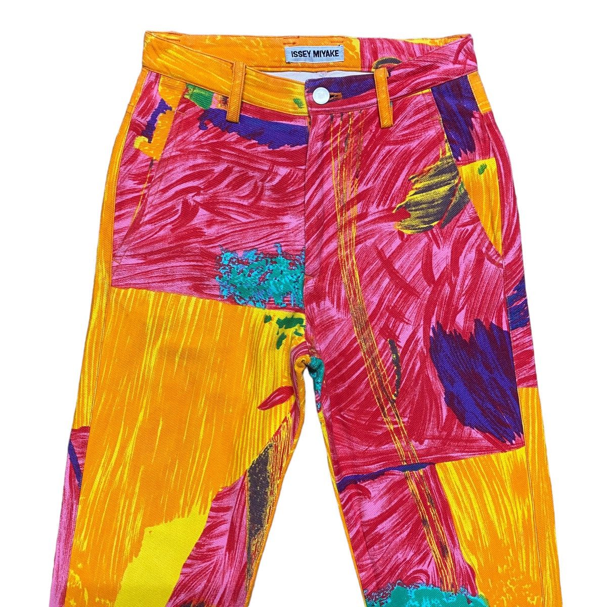 Issey Miyake Archive Issey Miyake Multi Colour Artisanal Painter Jeans Size 24" / US 00 / IT 34 - 1 Thumbnail
