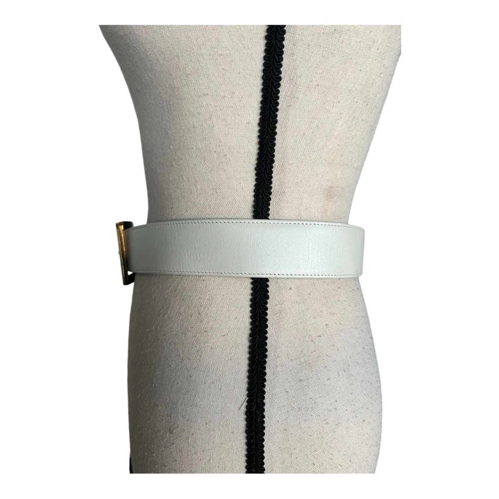 Vintage Mondi Accessories Vintage White Genuine Leather Belt Size 14 Size ONE SIZE - 6 Thumbnail
