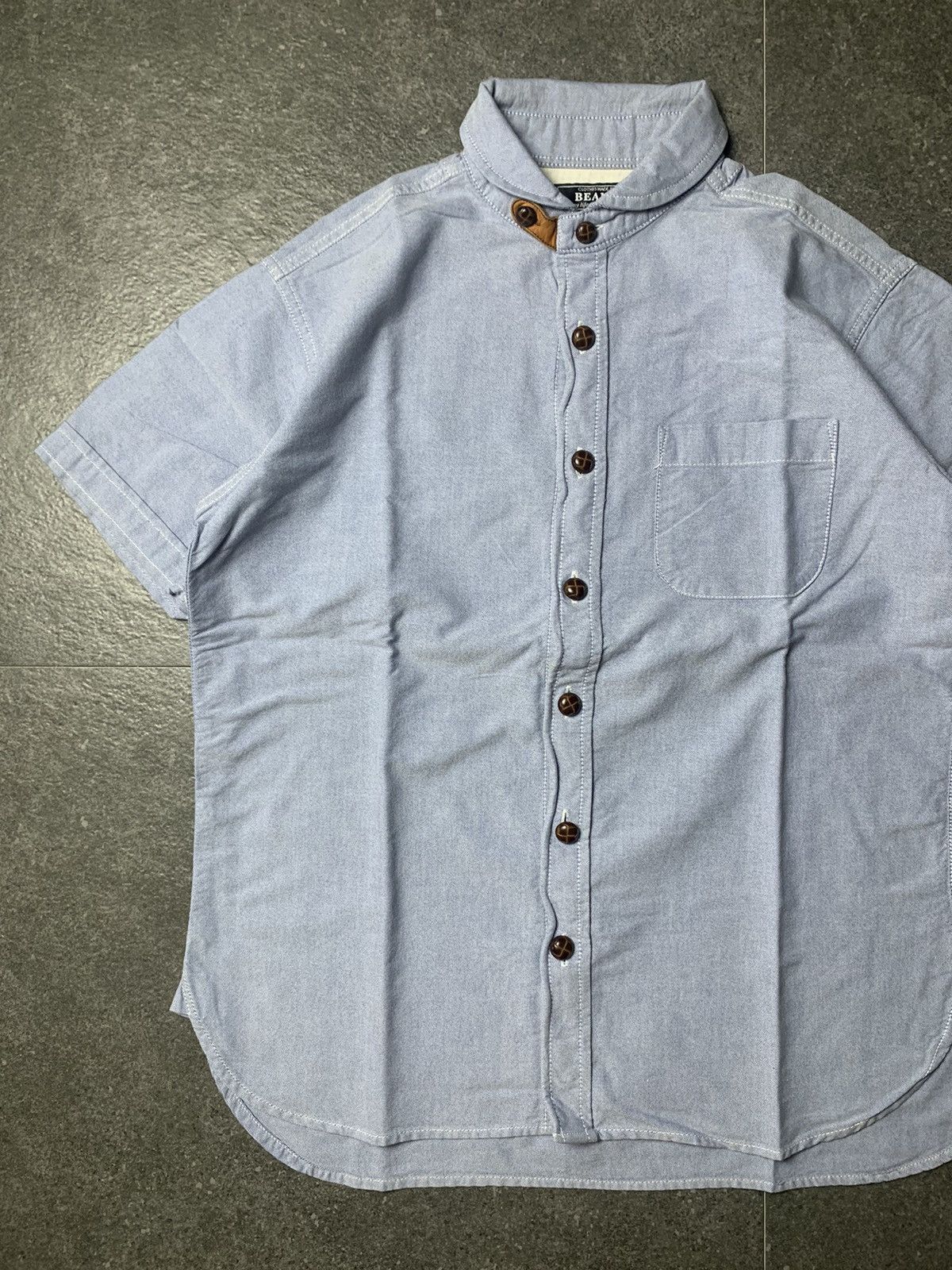 Beams Japan Beams Shawl Collar Shirt Contrast Stitch Size US S / EU 44-46 / 1 - 4 Thumbnail