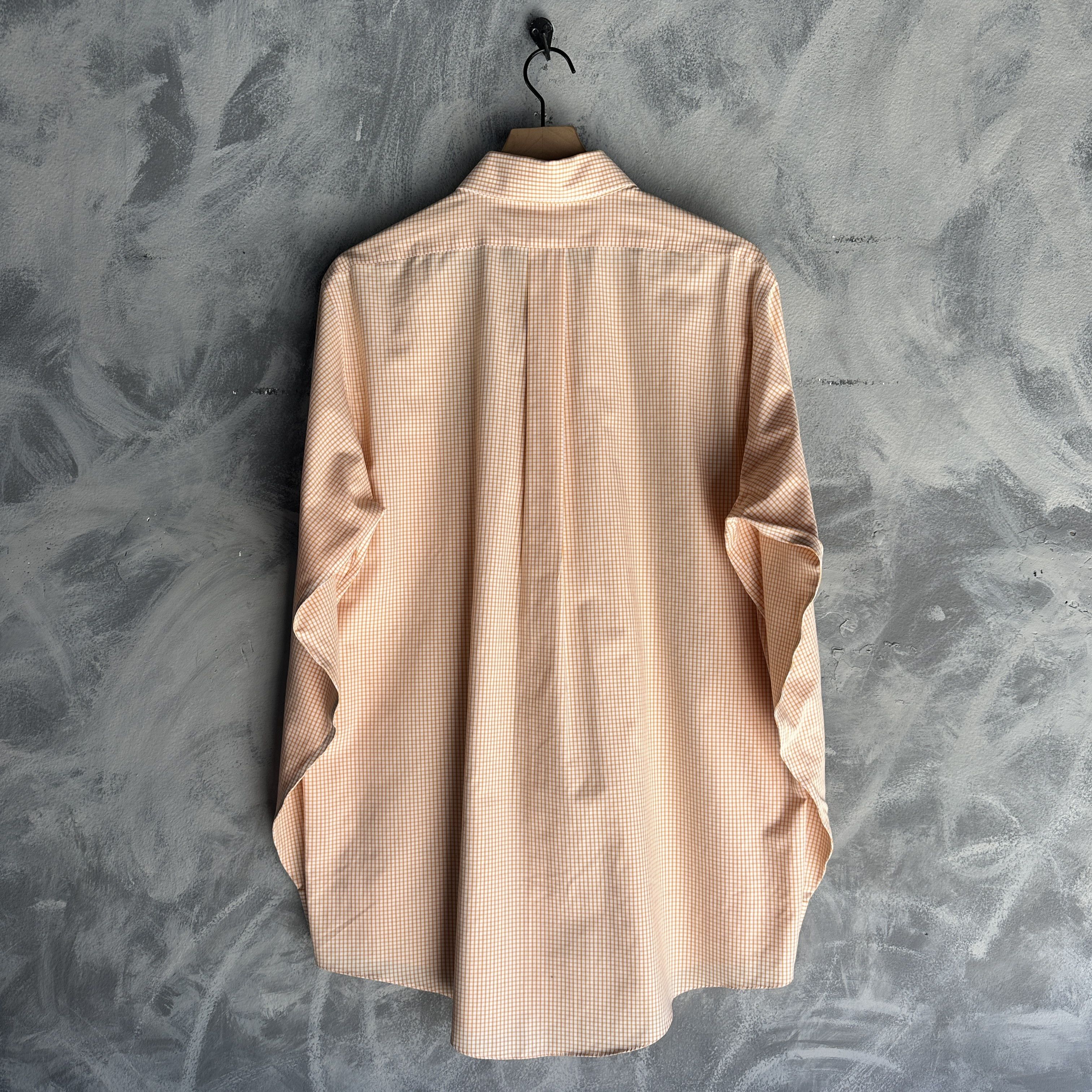 Brooks Brothers Brooks Brothers Button Down Shirt 16-35 Large Peach Gingham Size US L / EU 52-54 / 3 - 5 Thumbnail
