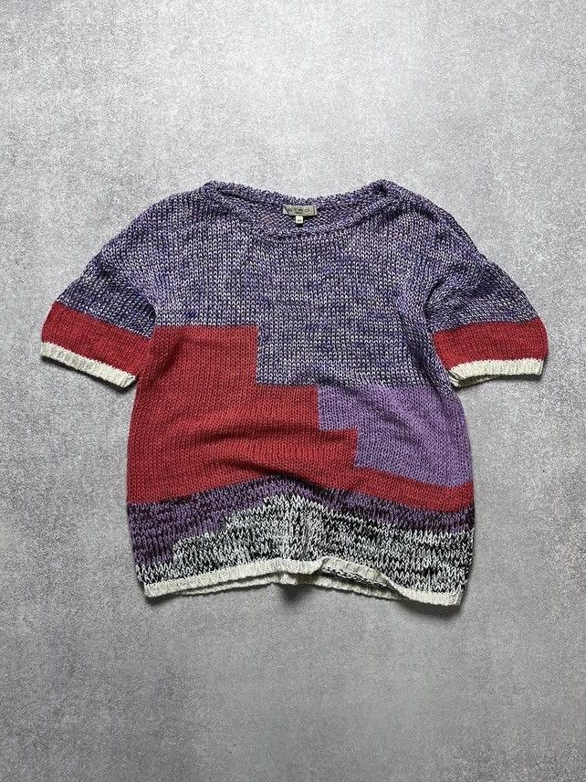 Etro × Vintage Vintage Etro Big Knit T-shirt Sweater 40 Size S / US 4 / IT 40 - 1 Thumbnail