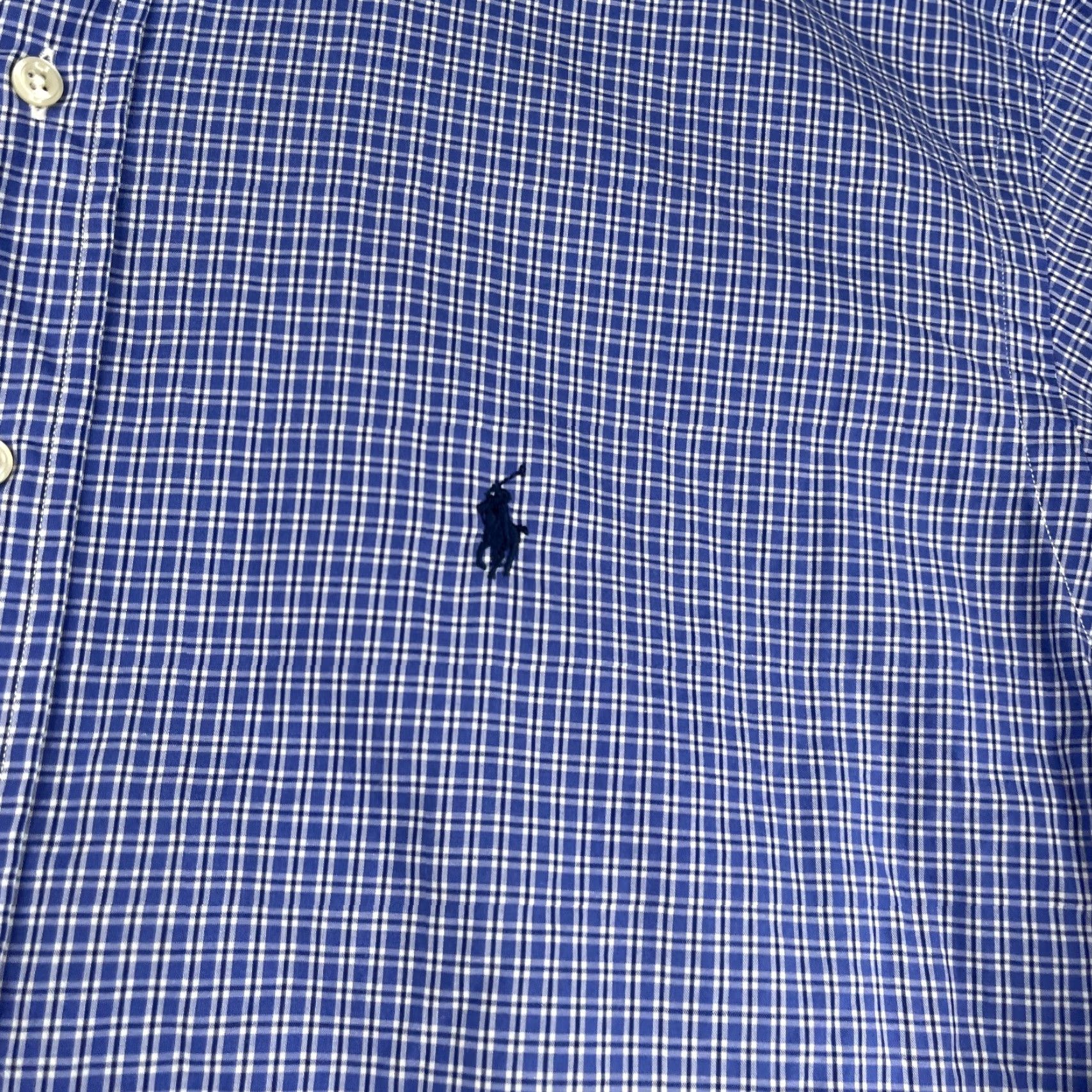 Ralph Lauren Ralph Lauren Yarmouth Shirt Mens 17 Blue Check Casual Button Down Long Sleeve Size US XL / EU 56 / 4 - 3 Thumbnail